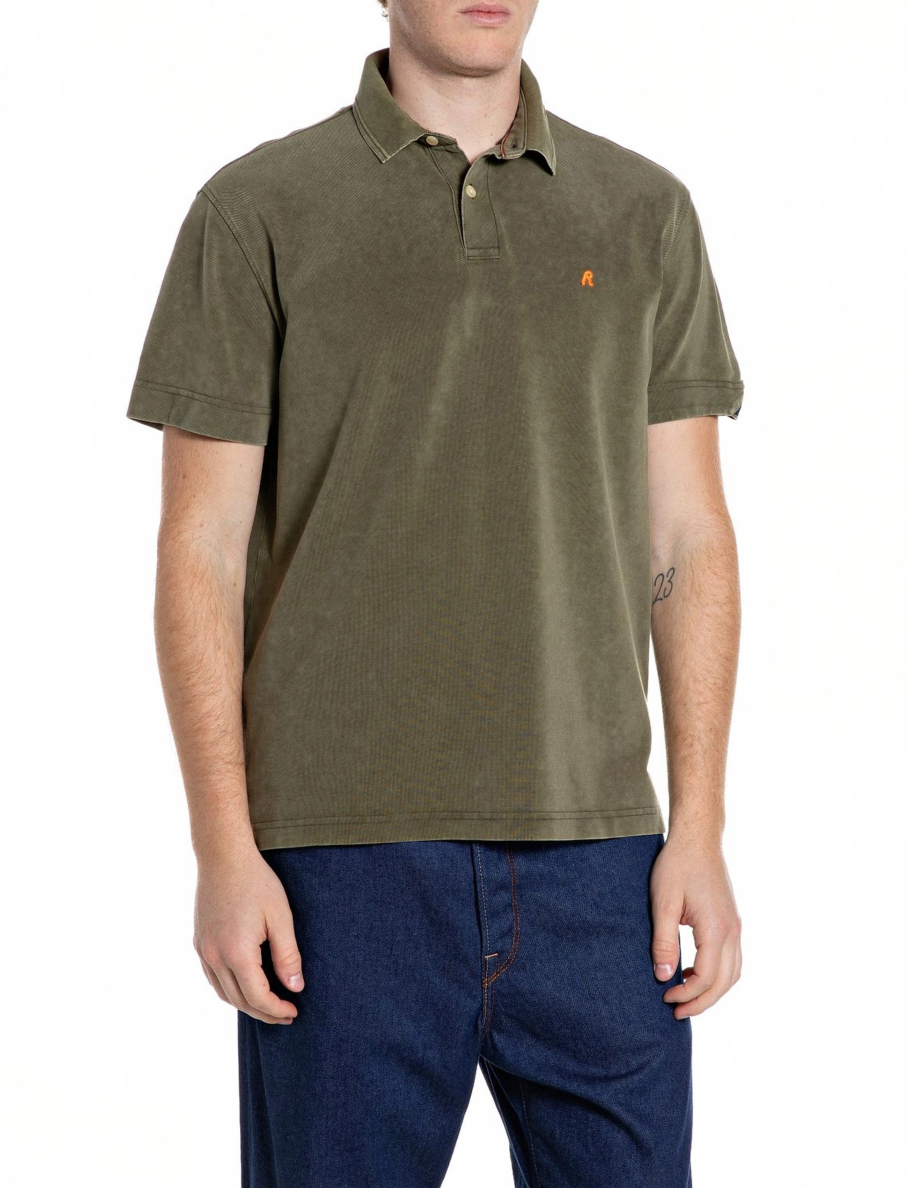 Replay Polo Regular, M, Brown, Poloer > Kortærmede, Herre