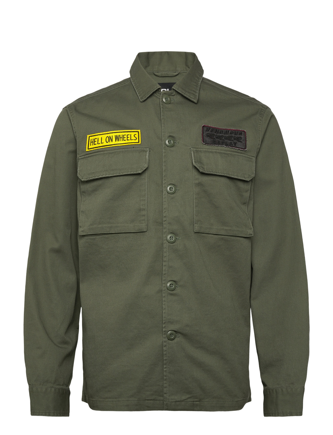 Replay Jacket Regular, L, Green, Jakker > Lette Jakker, Herre