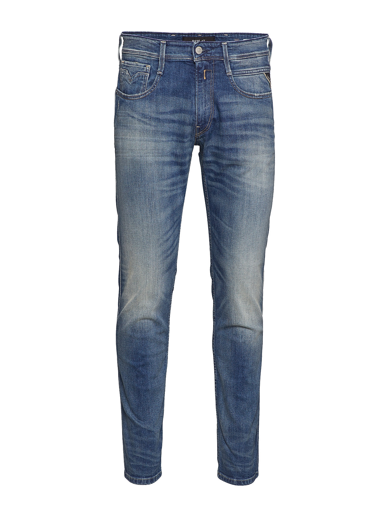 Anbass Slim Jeans Blauw Replay replay kopen in de aanbieding