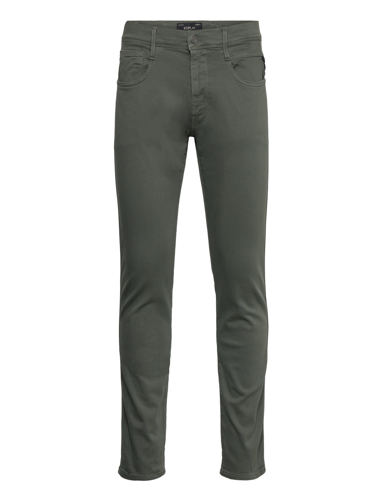 Replay Anbass Trousers Slim Hyperflex Colour Xlite Khaki Green