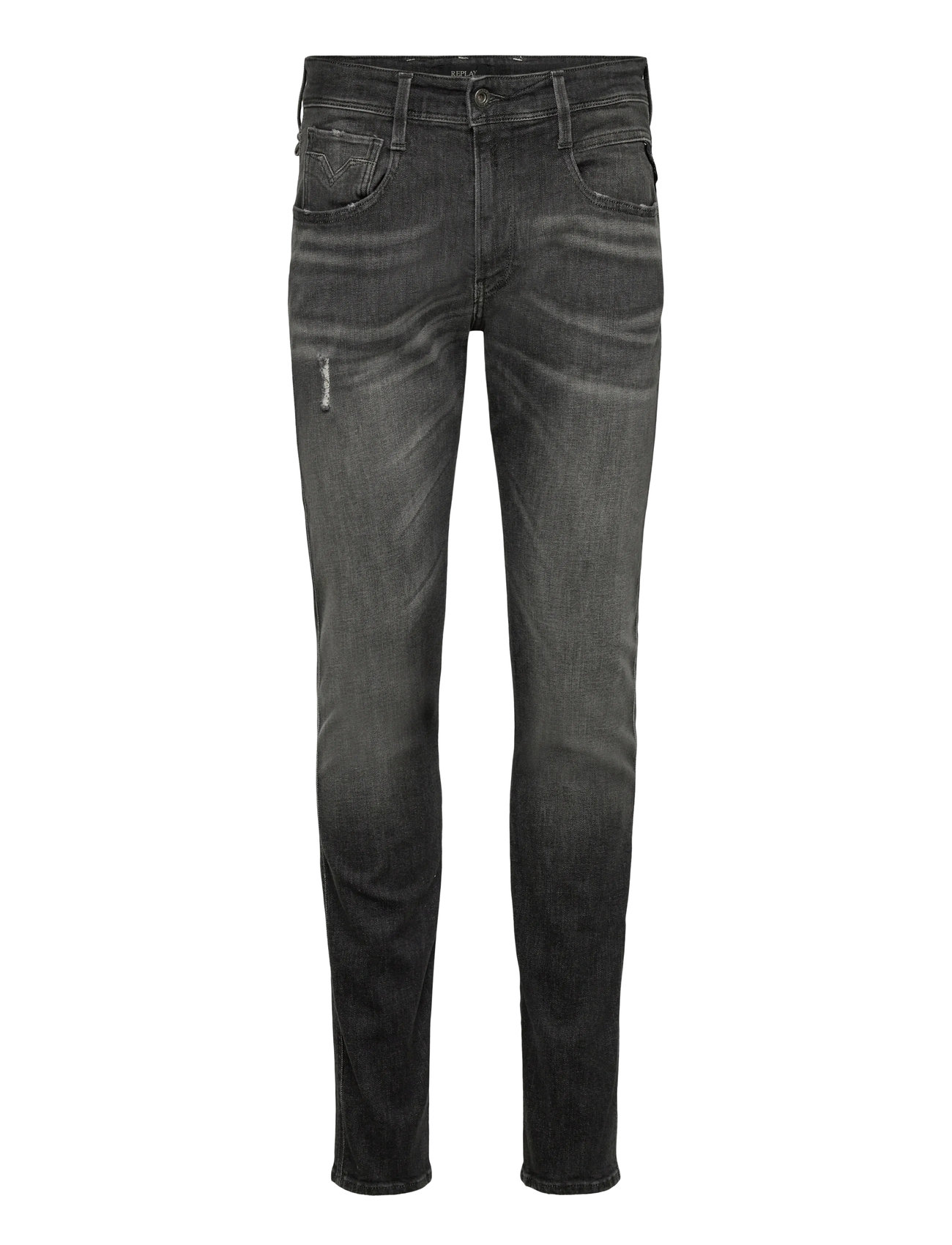 REPLAY Anbass Hosen Slim Aged Grau - 31x34 - Herren