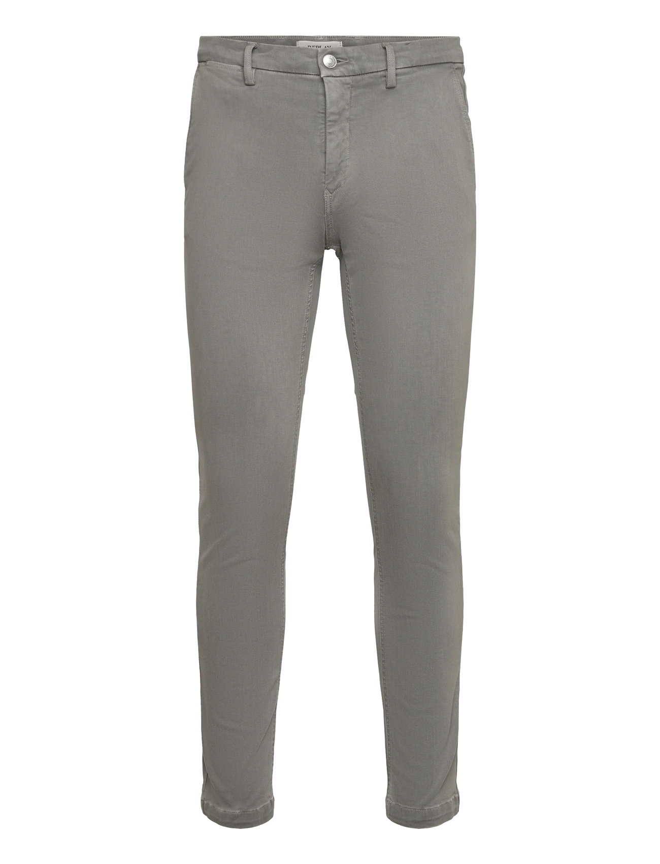 REPLAY Zeumar Hosen Slim Hyperchino Color Xlite Grau - 38x32 - Herren