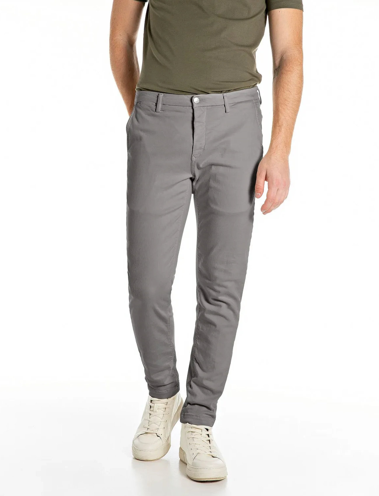 Replay Zeumar Trousers Slim Hyperchino Color Xlite, 29 x 34, Grey, Jeans > Smalle, Herre