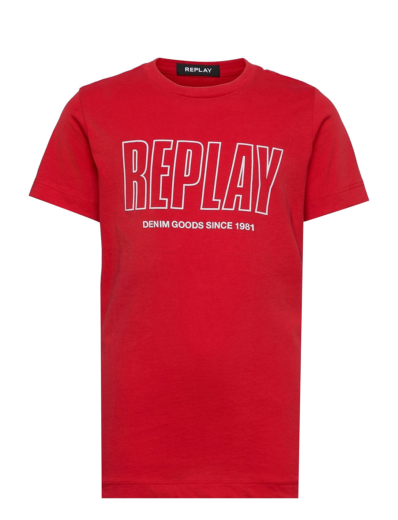 T-Shirt T-shirts Short-sleeved Punainen Replay