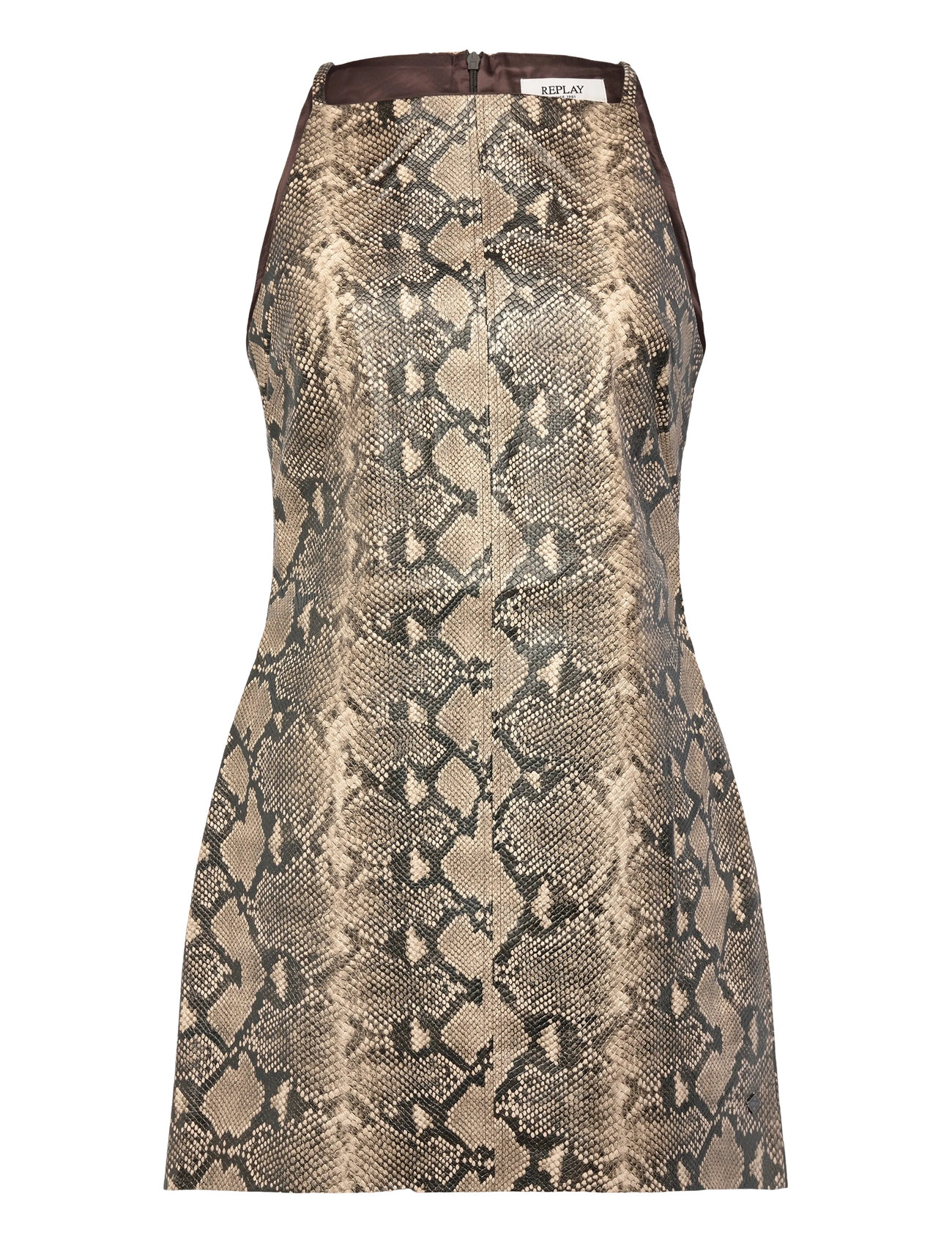 REPLAY Kleid Kurz Kleid Braun - L - Damen