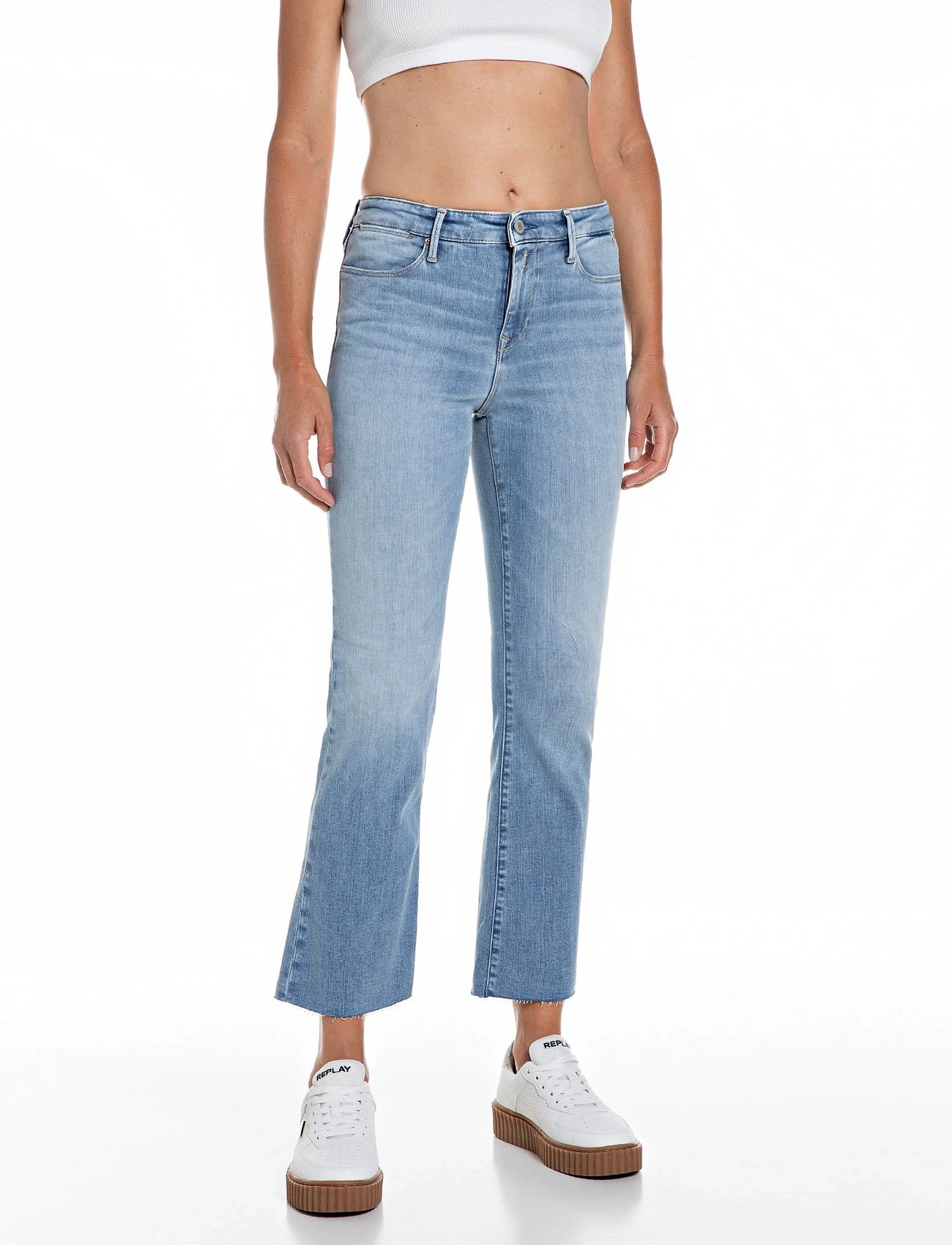 Replay Zolie Flare Trousers Flare, 29, Blue, Jeans > Flares, Dame
