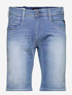 NEW ANBASS SHORT Shorts Hyperflex Re-Used XLite - jeansowe szorty - light blue