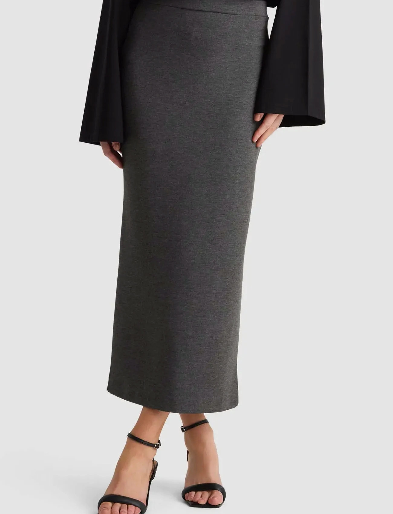 Residus Lala Skirt, XS, Grey, Nederdele > Knælange Og Midi, Dame