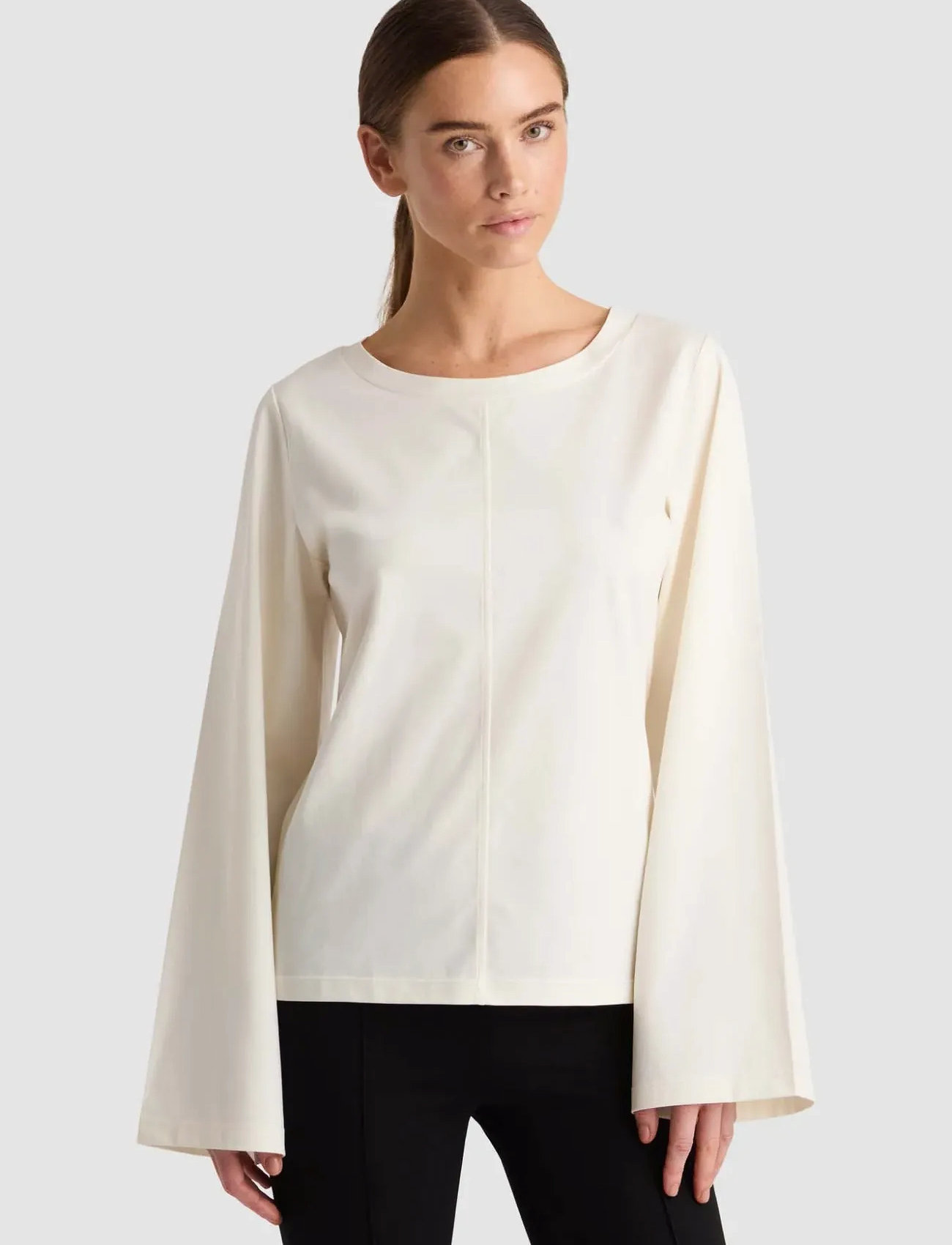 Residus Thelma Top, S, White, T-Shirts & Toppe > Langærmede, Dame