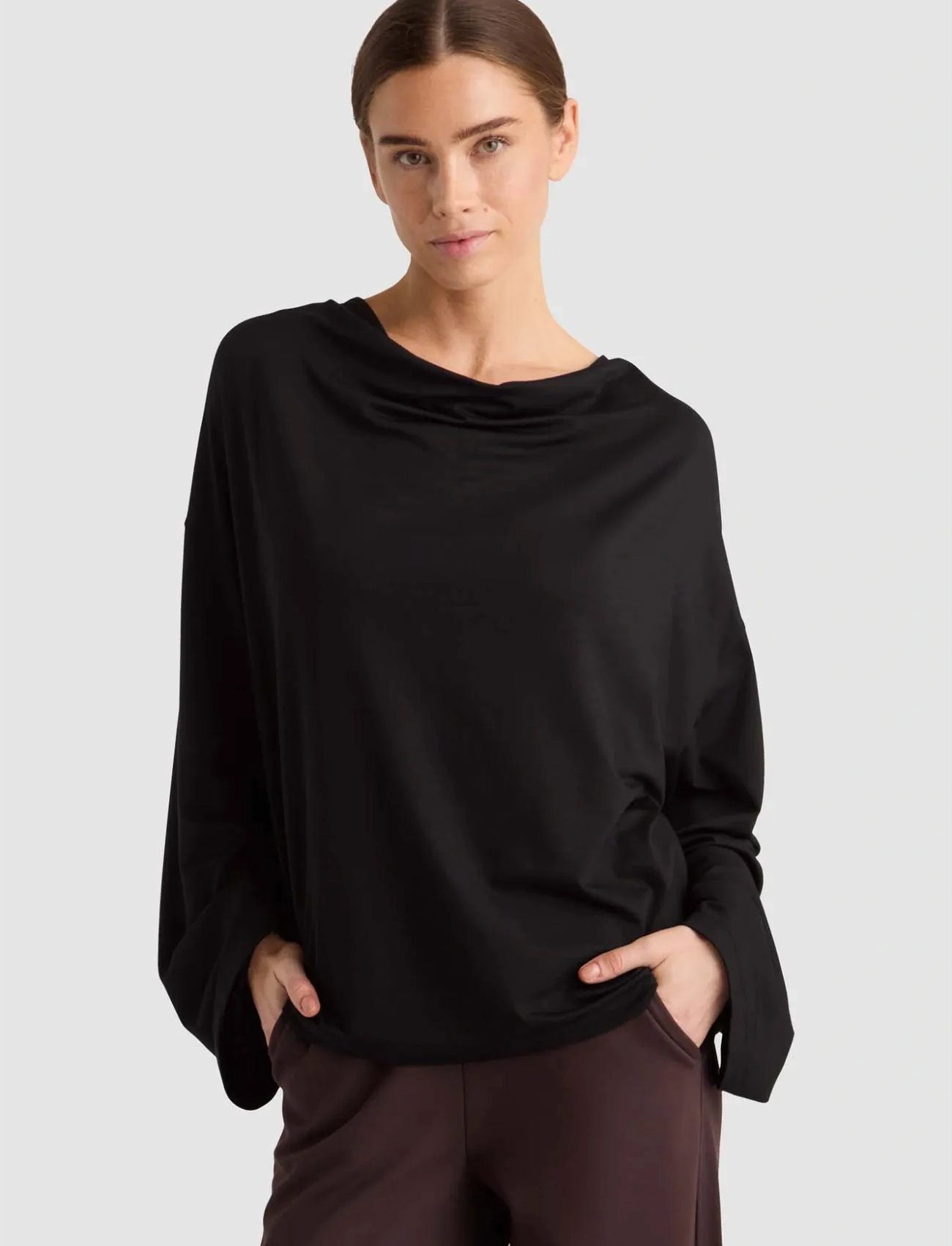 Residus Genna Top, S, Black, T-Shirts & Toppe > Langærmede, Dame