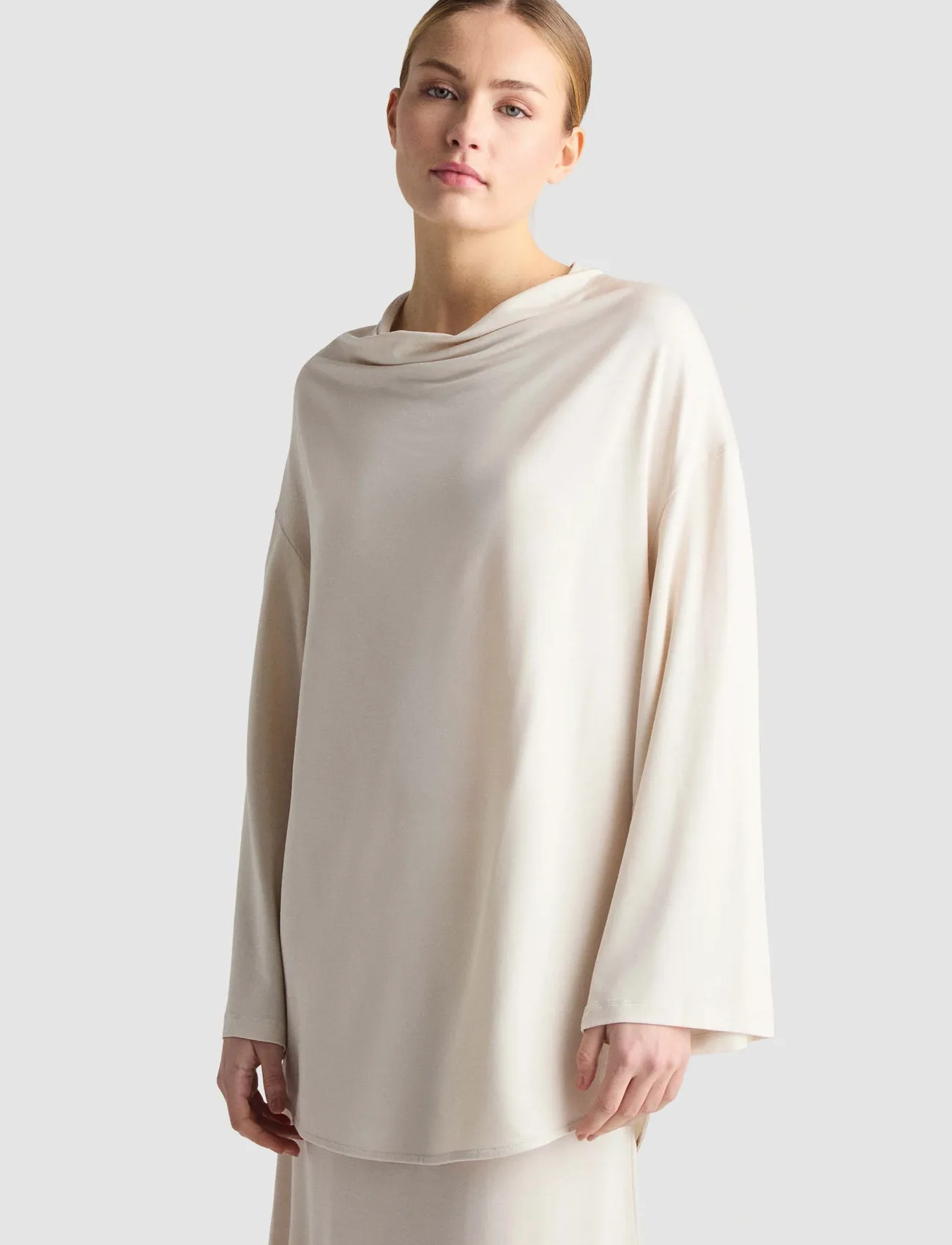 Residus Gennova Top, L, Cream, T-Shirts & Toppe > Langærmede, Dame