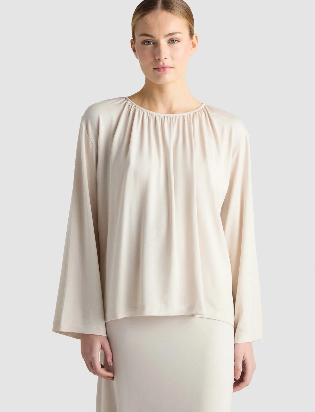 Residus Ciri Top, L, Cream, Bluser > Langærmede, Dame
