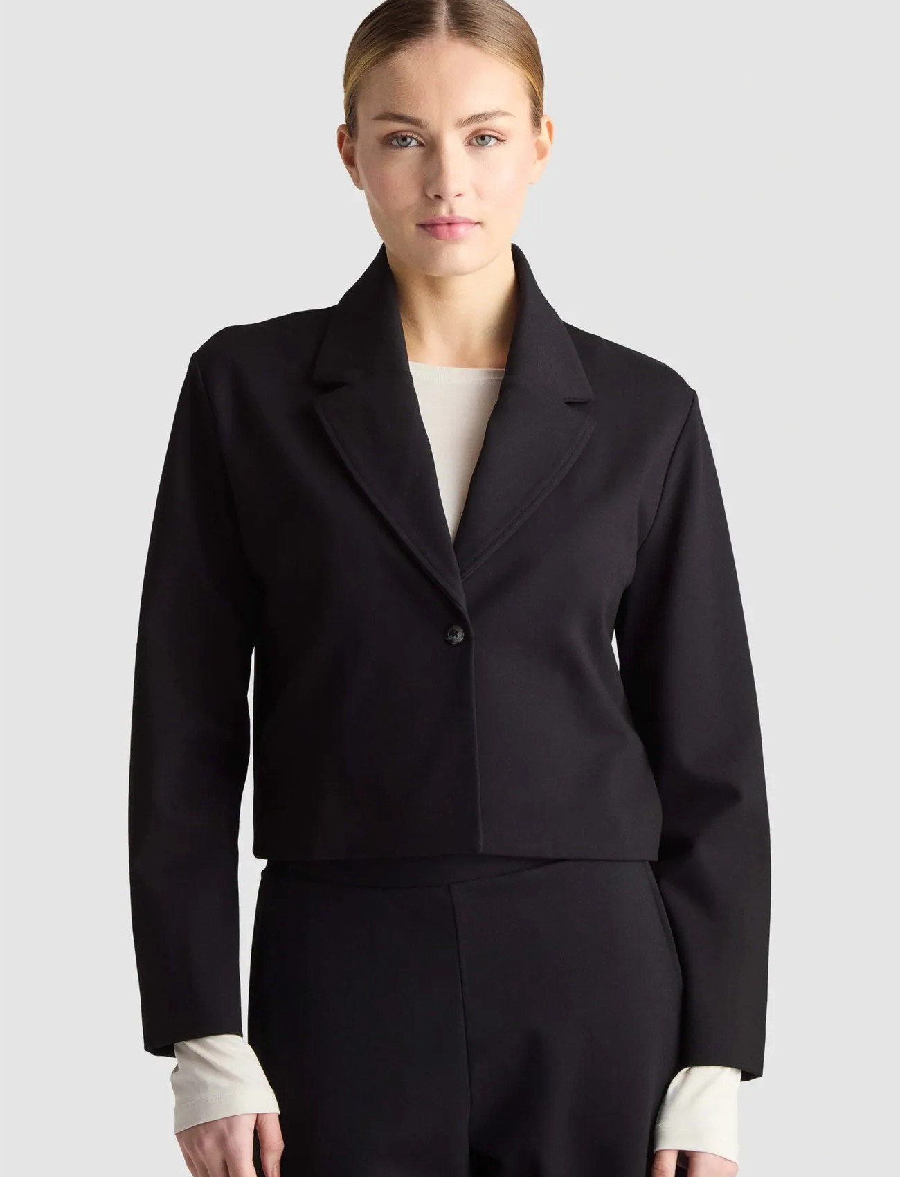 Residus Andie Blazer, L, Black, Blazere > Cropped Blazere, Dame