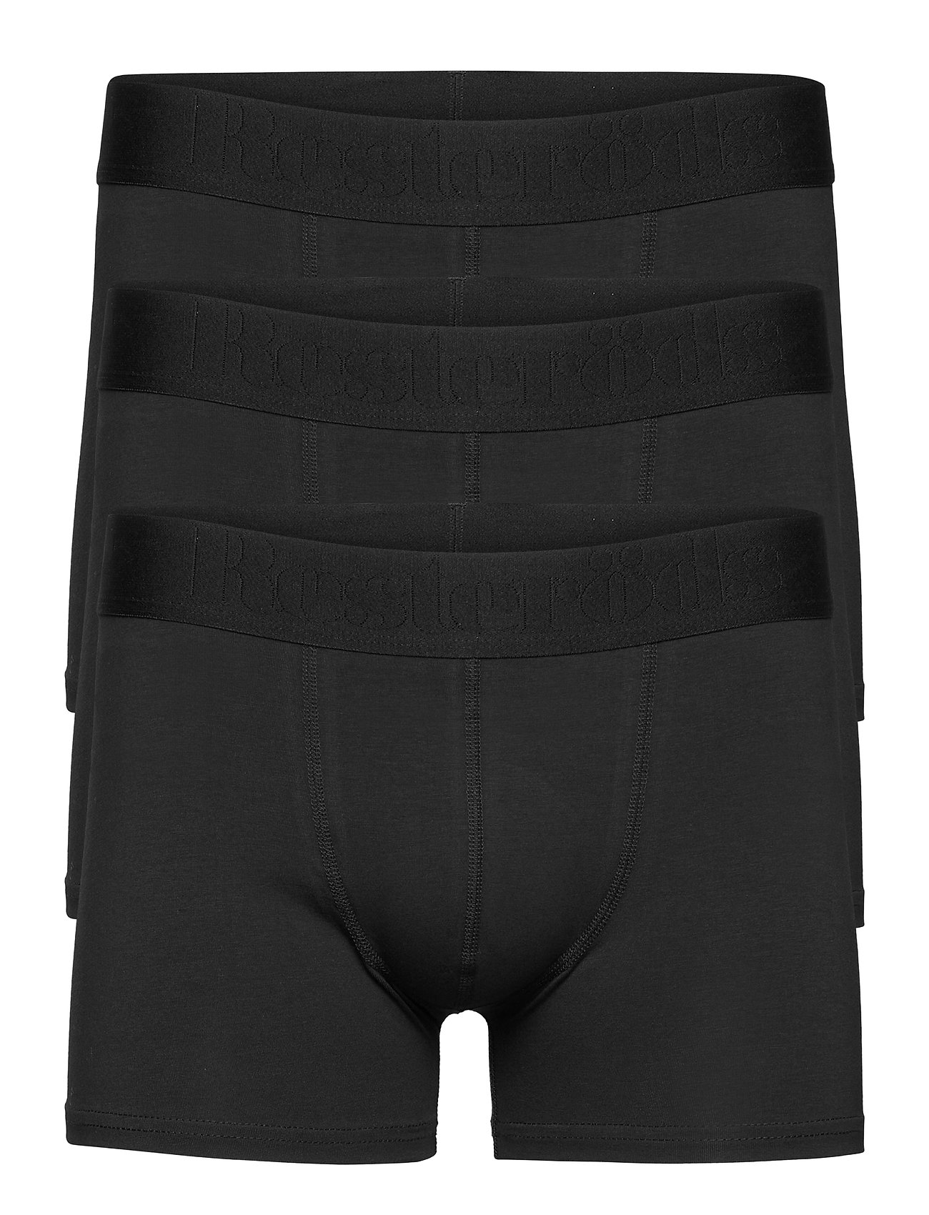RESTERÖDS Gunnar Baumwolle 3-Pack Schwarz - L - Herren