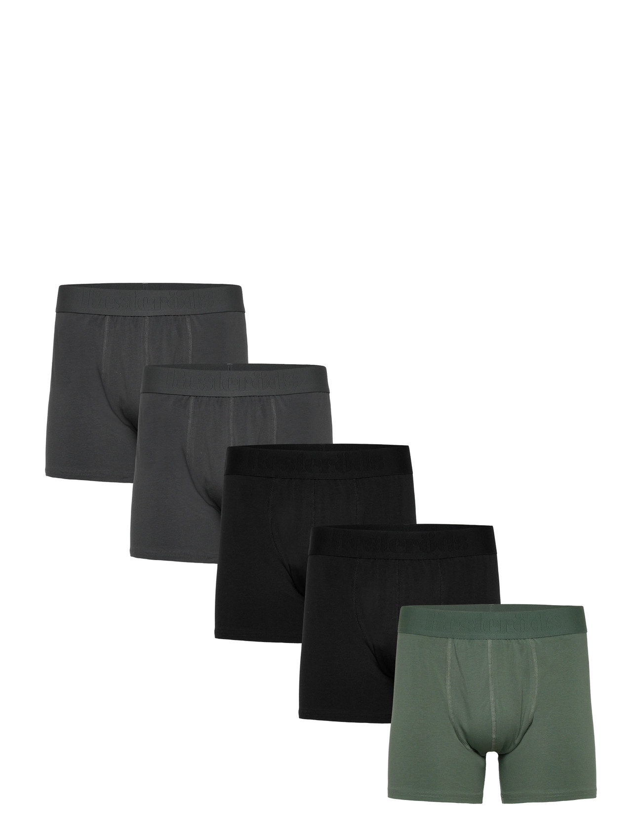 Resteröds Rtgunnar Cotton 5-Pack, XXL, Grey, Undertøj > Boxershorts, Herre