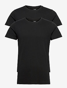 ORGANIC COTTON 2-PACK TEE - kortærmede t-shirts - svart