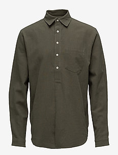 Pop over shirt - basic skjorter - army