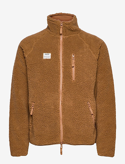 Resteröds Zip Fleece Jacket - swetry pluszowe - caramel