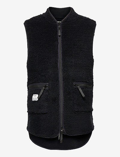 Fleece Vest Recycled - kevättakit - svart