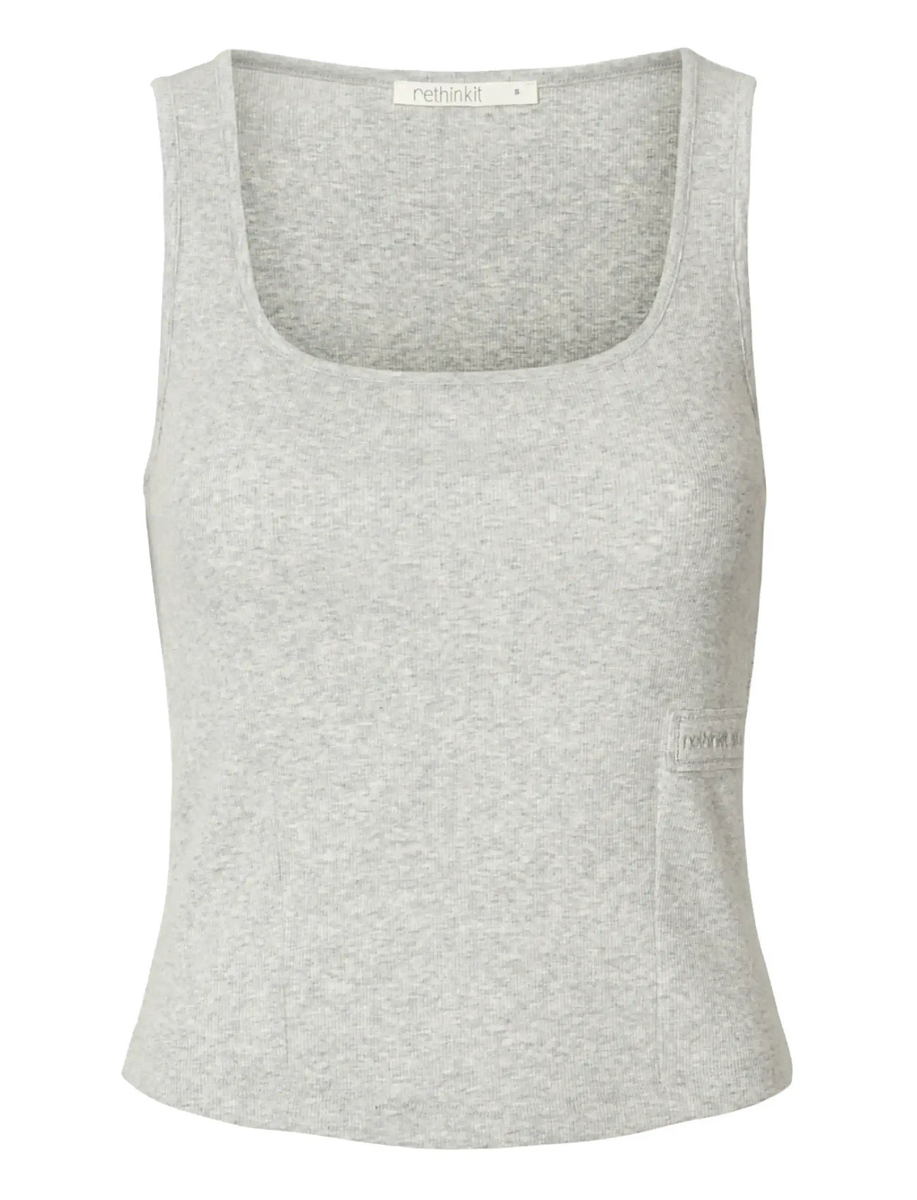 RETHINKIT STUDIOS Elevate Kurz Oberteil Grau - XL - Damen