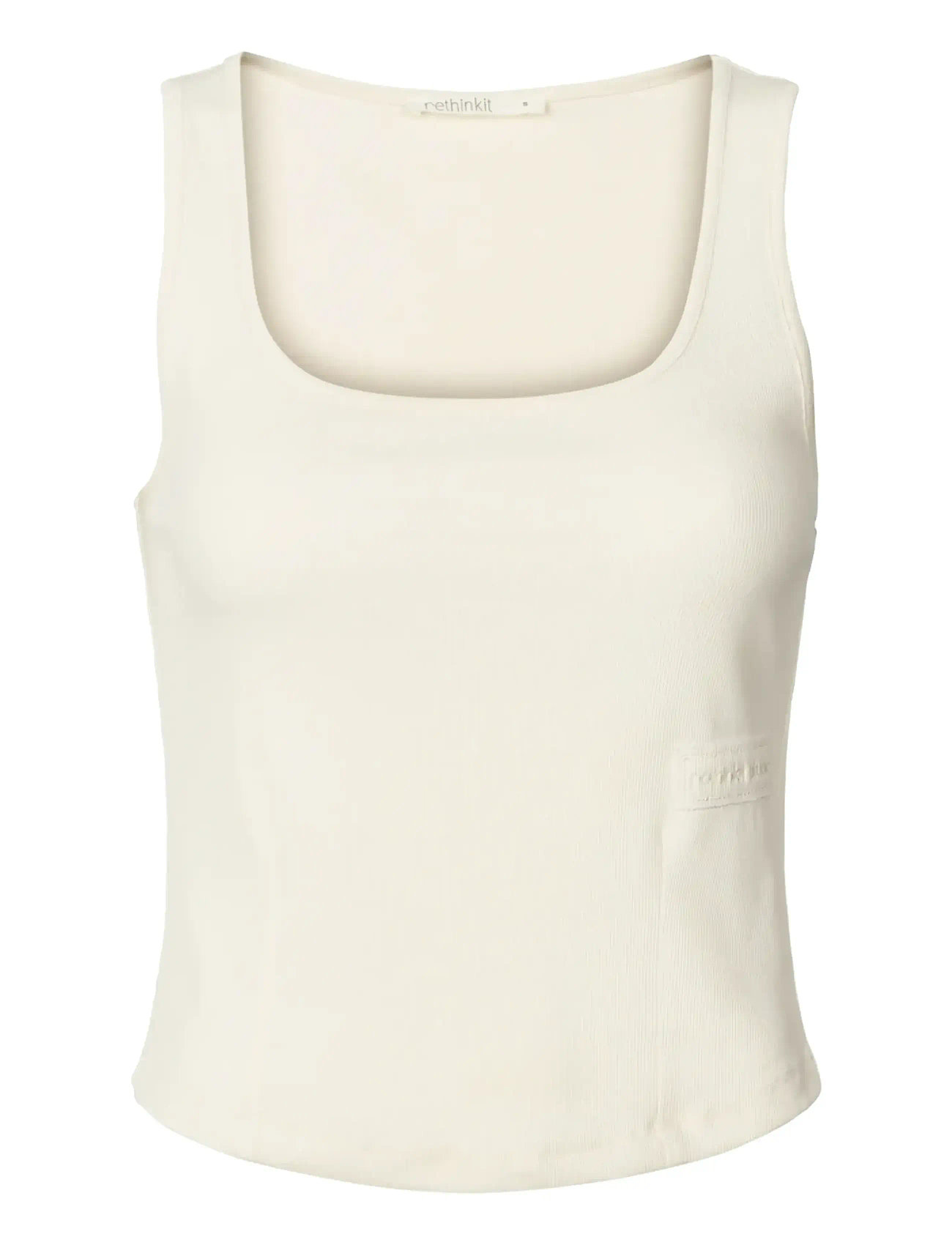 RETHINKIT STUDIOS Elevate Kurz Oberteil Cream - L - Damen