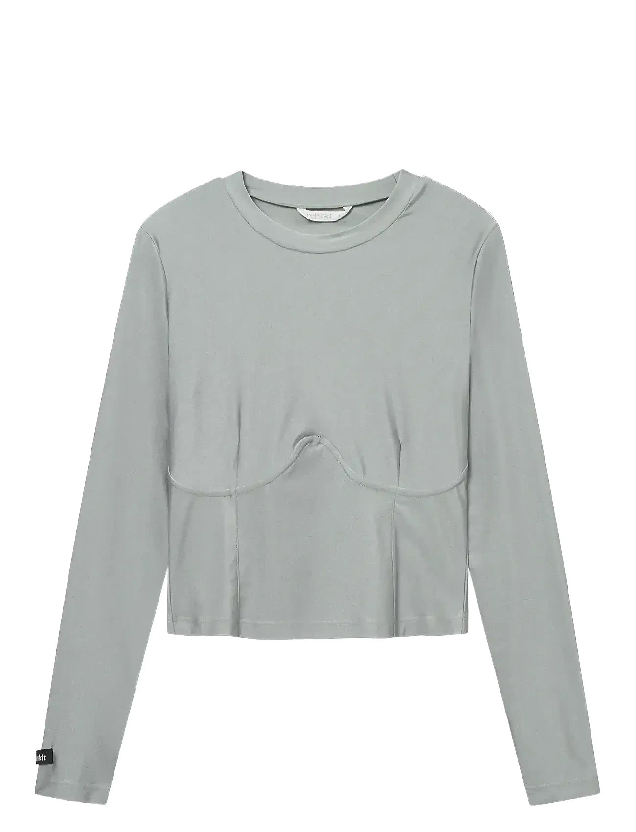 RETHINKIT STUDIOS Curved Tee Nice Spark Grau - M - Kinder