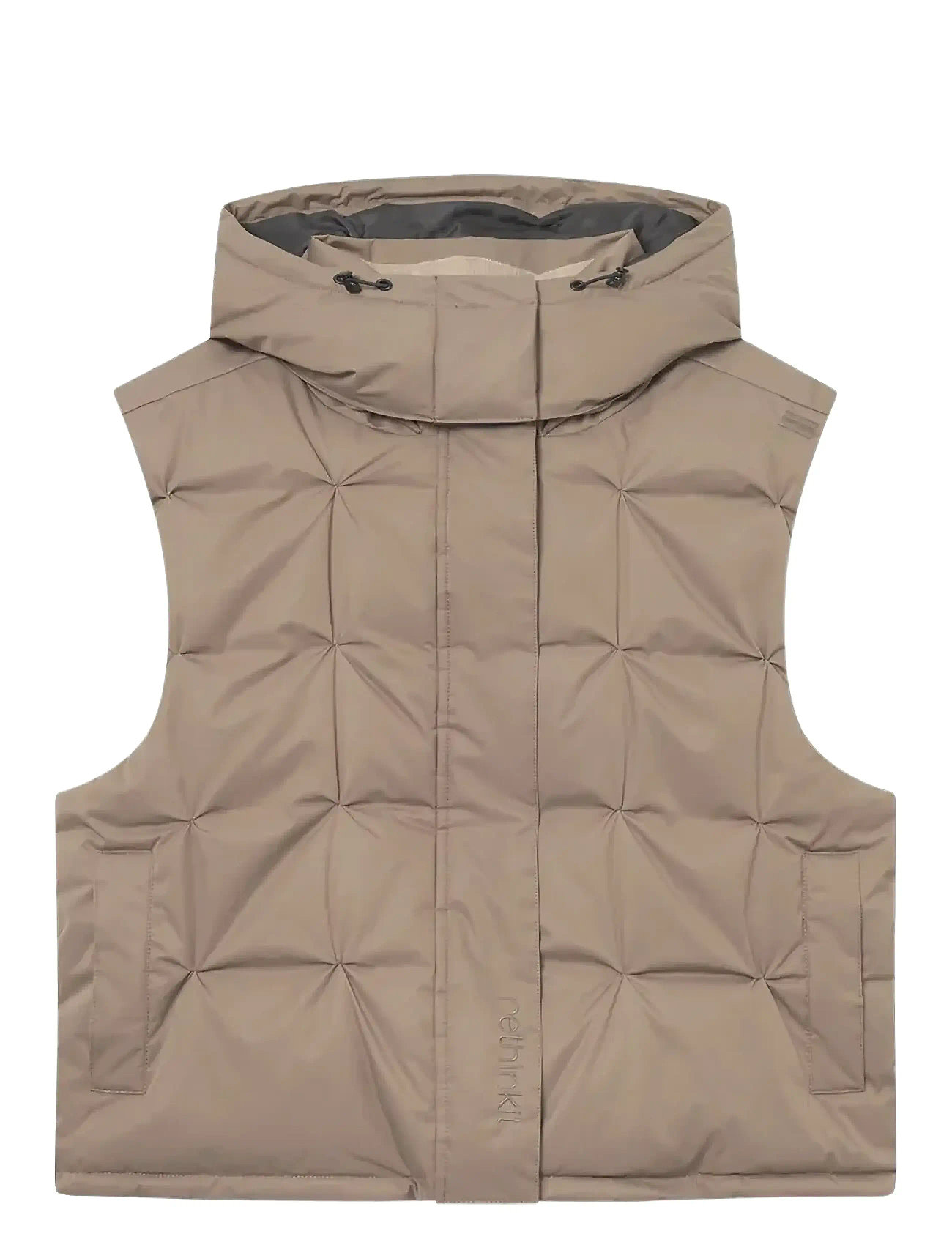 RETHINKIT STUDIOS Vest Cube Beige - L - Damen