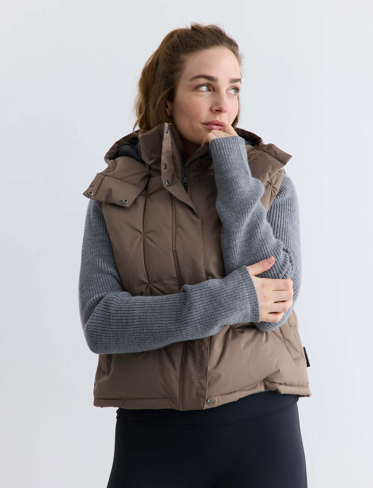 Rethinkit Studios Vest Cube, L, Beige, Sport Overtøj > Sport Veste, Dame