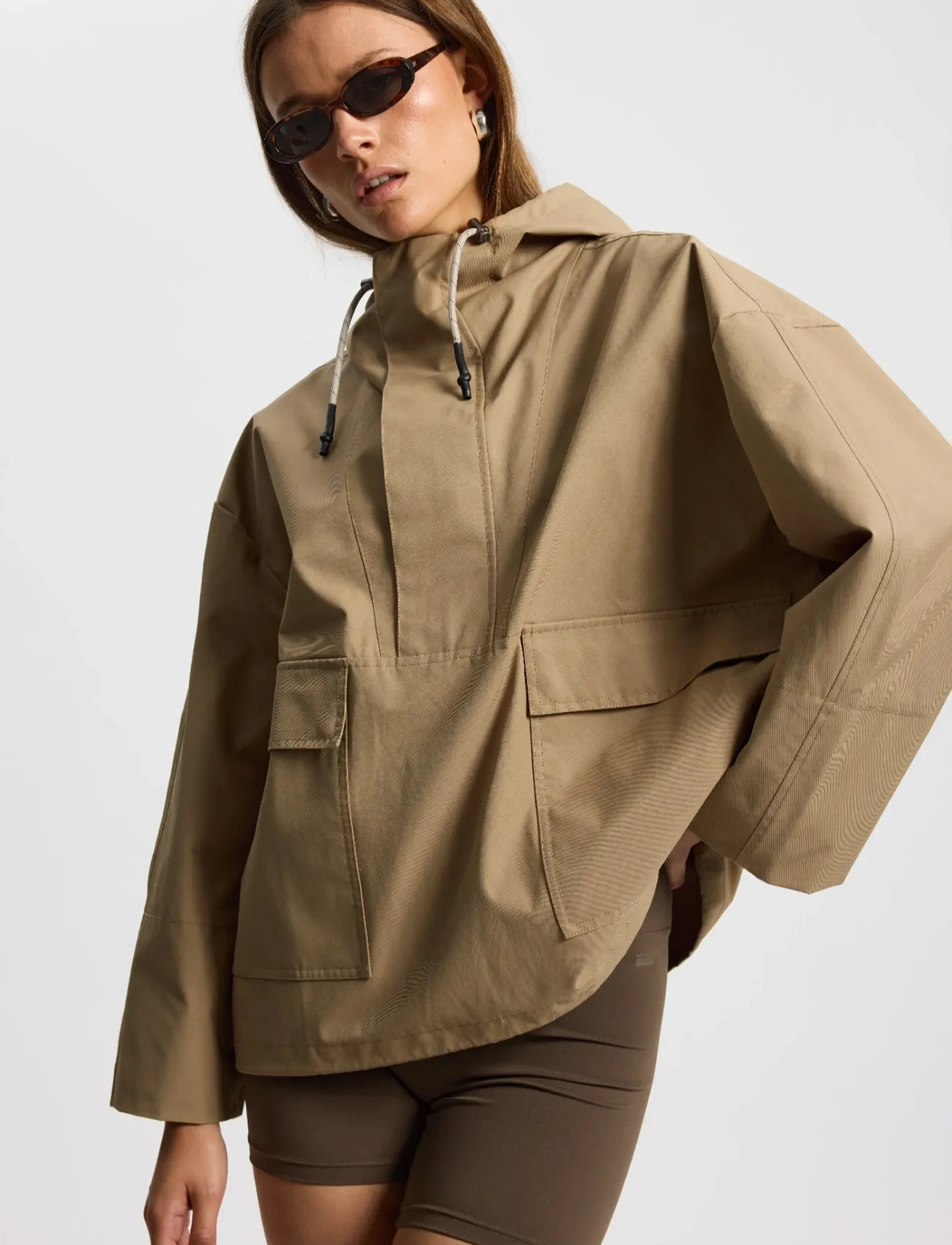 Rethinkit Studios Anorak Cloud, L, Beige, Sport Jackets > Sport Anoraks, Dame
