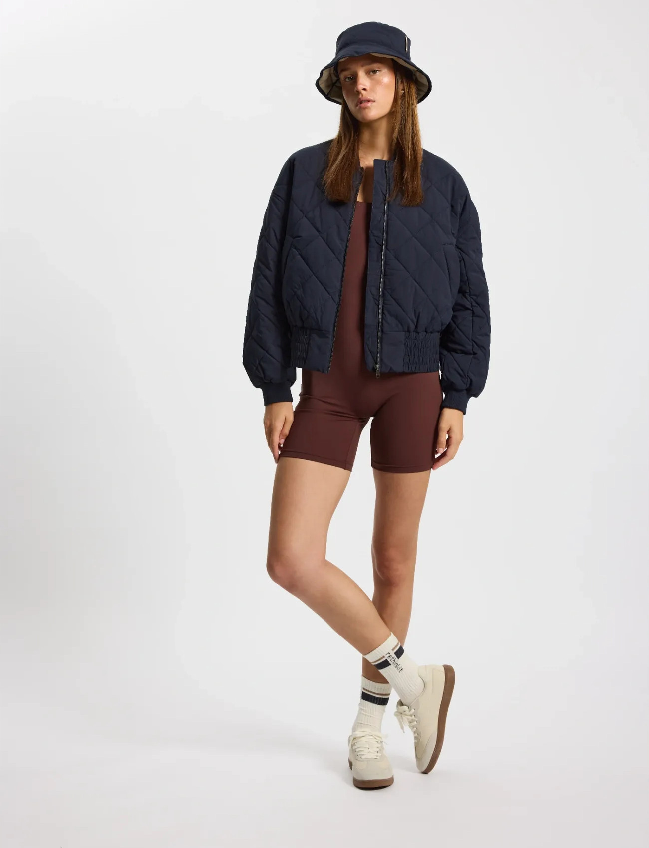 Rethinkit Studios Bomber Jacket Lyon, M, Navy, Sport Jackets > Sport Padded Jackets, Dame