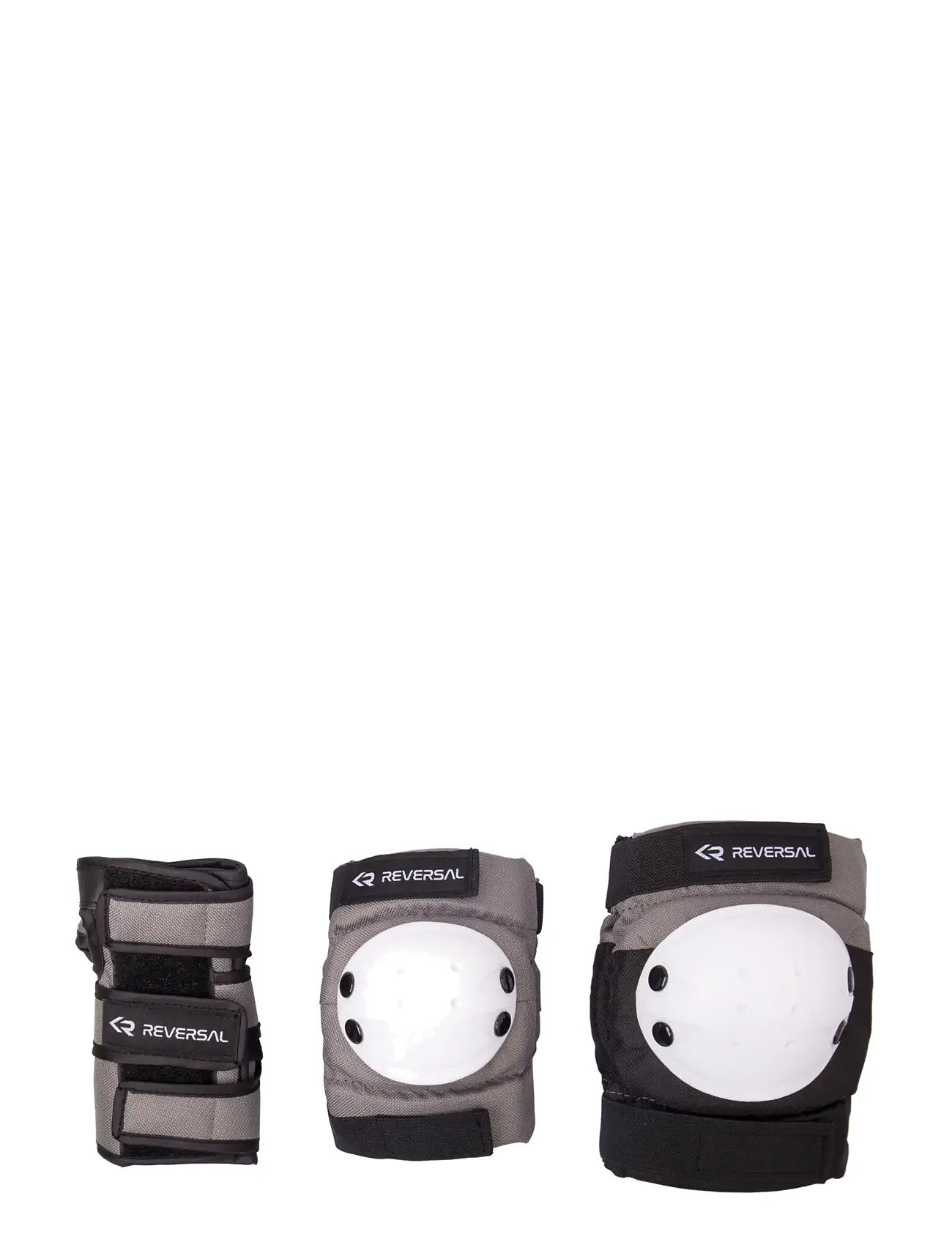 Reversal Reversal Junior Protective Gear Set 3-Pack, 7-12Y, Grey, Outdoor Legetøj > Helmets & Protection, Børn