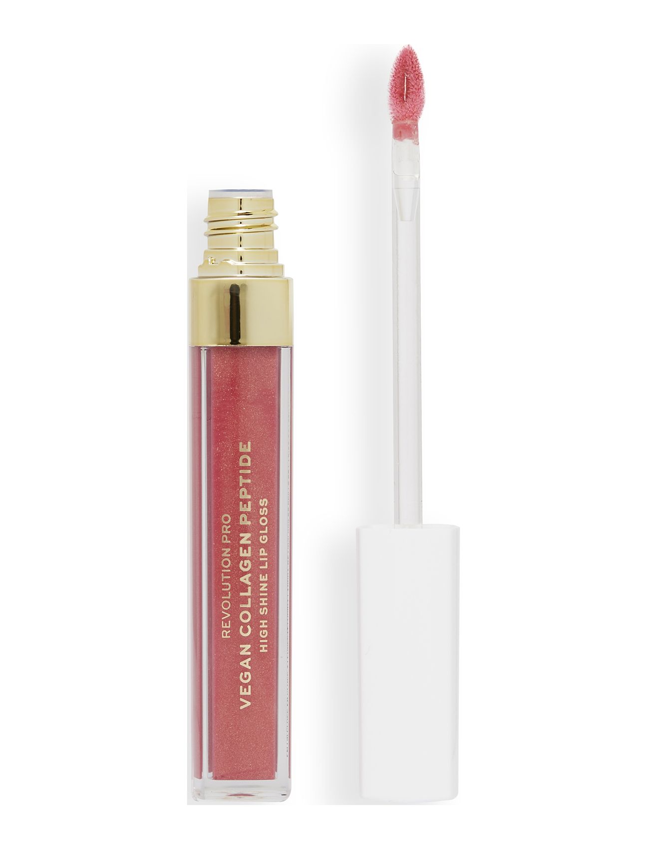 Revolution PRO Revolution Pro Vegan Collagen Peptide High Shine Lip Gloss Bombshell Nude