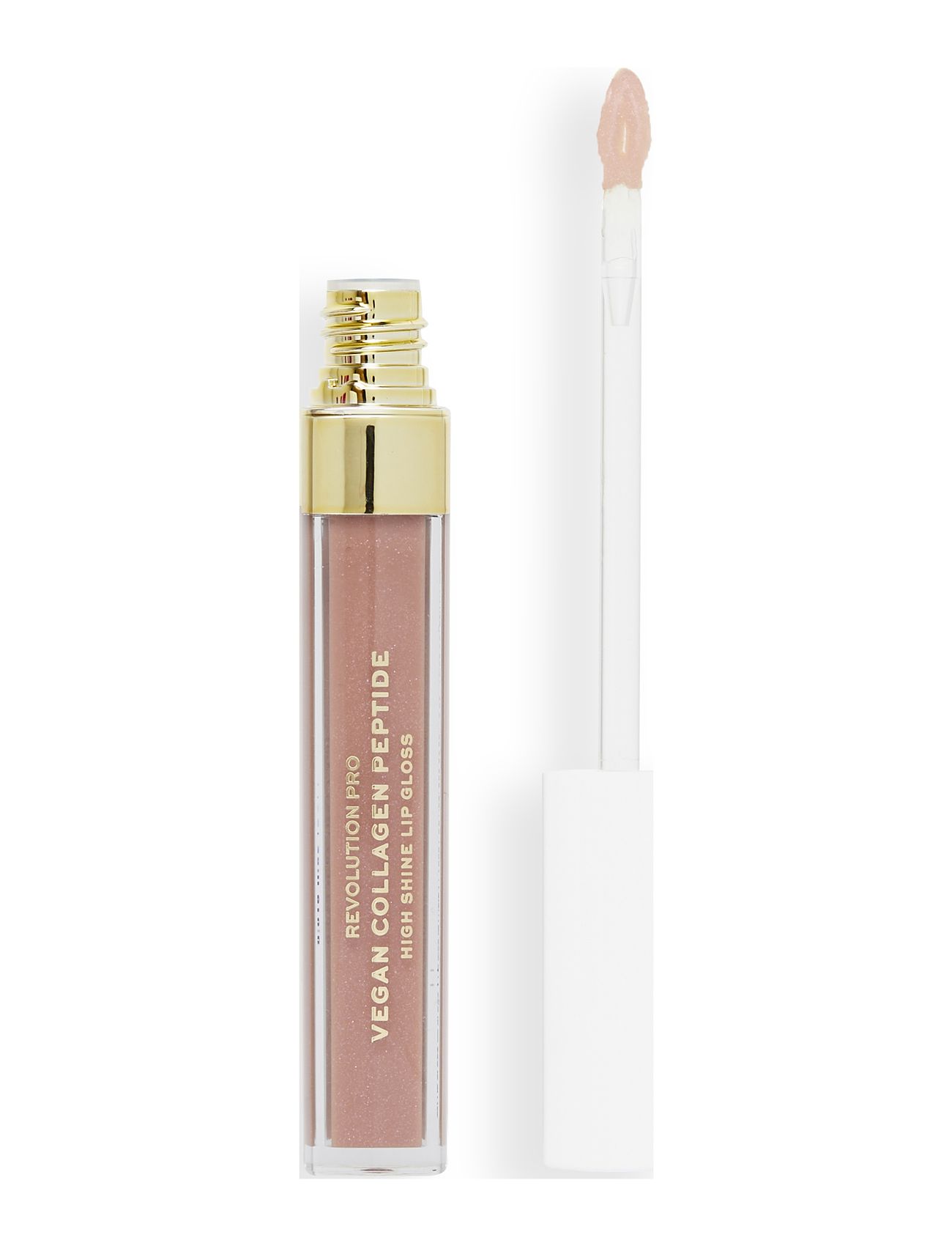 Revolution PRO Revolution Pro Vegan Collagen Peptide High Shine Lip Gloss Cashmere Nude