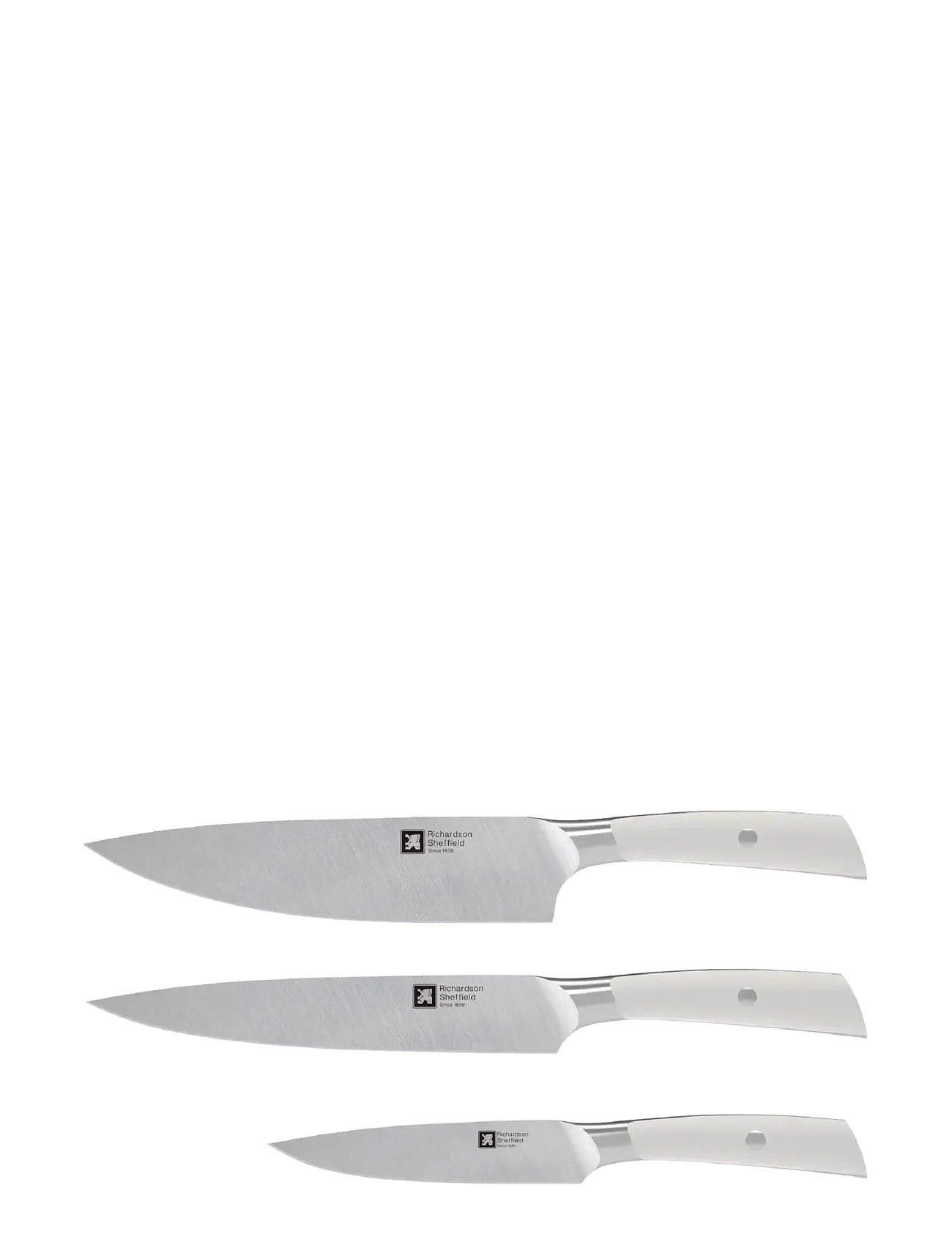Richardsson Sheffield Supreme Knifeset 3-Psc, One Size, Silver, Knive Og Tilbehør > Kokkeknive, Unisex