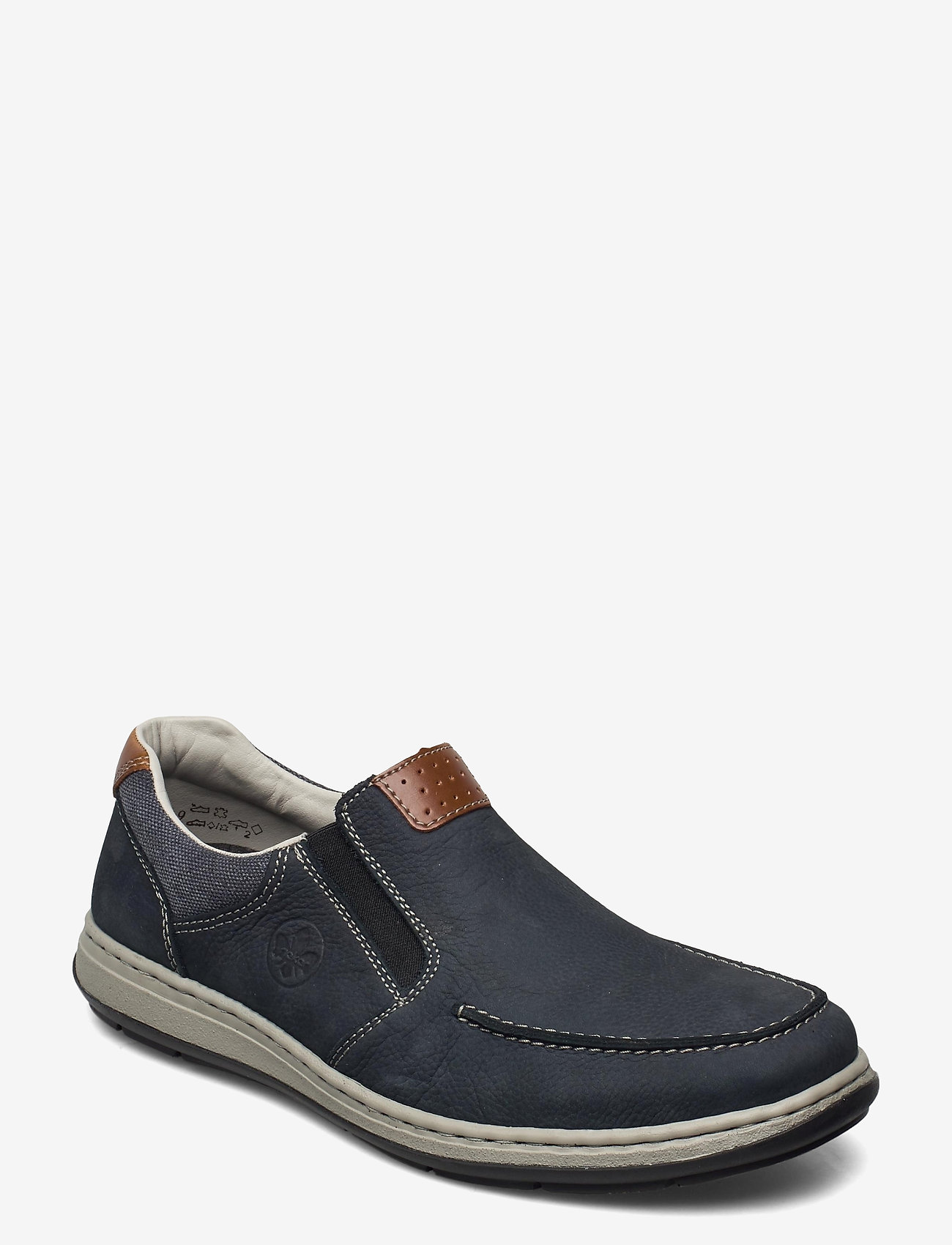 Rieker - 17360-15 - sporta apavi bez šņorēm - blue - 0