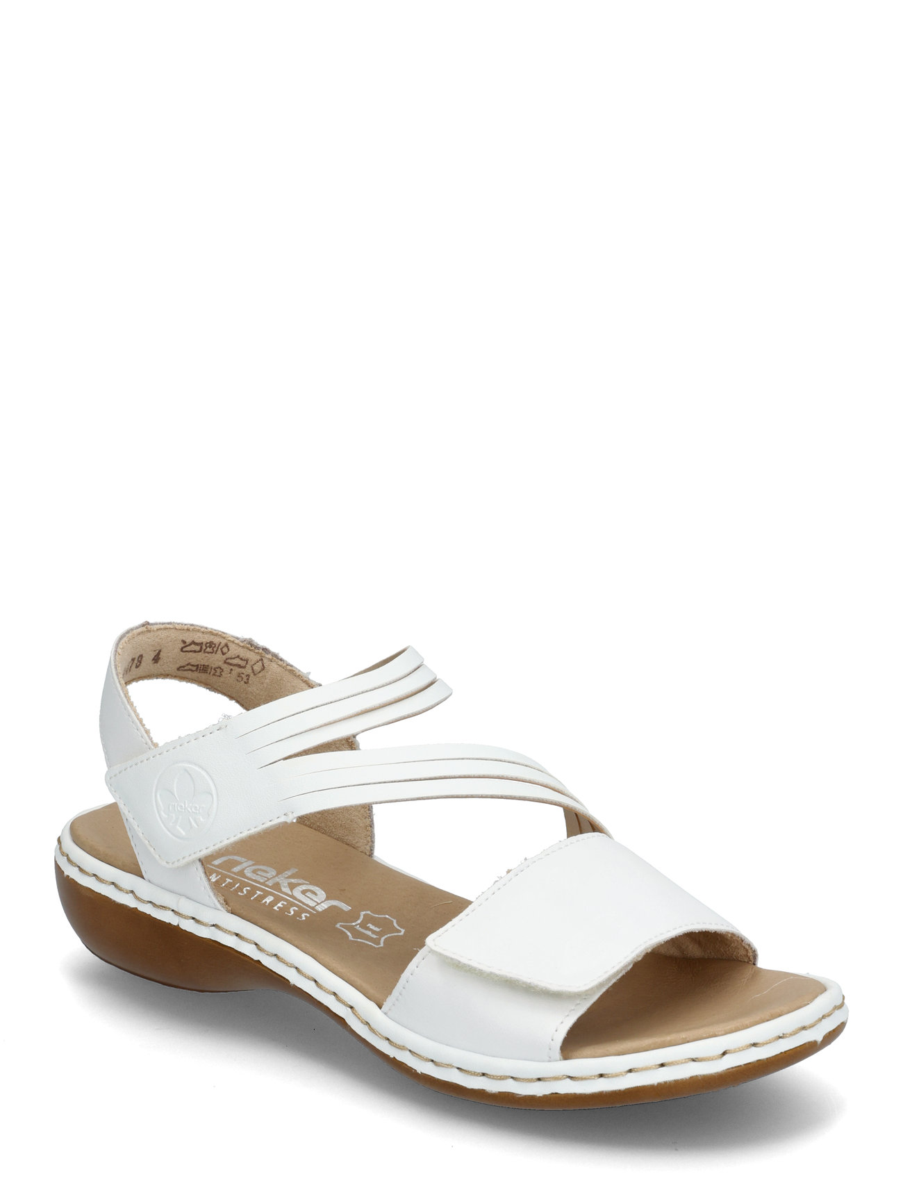 65964-80 Shoes Sandals Flat Sandals White Rieker