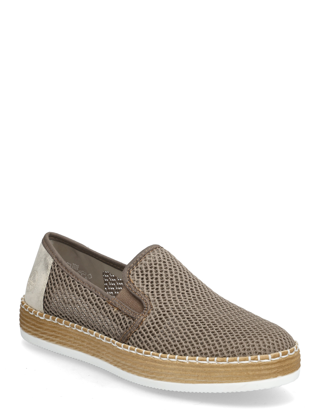 Rieker Rieker Ladies Sko L7873-64 Beige, 42, Beige, Sneakers > Slip On-Sneakers, Dame