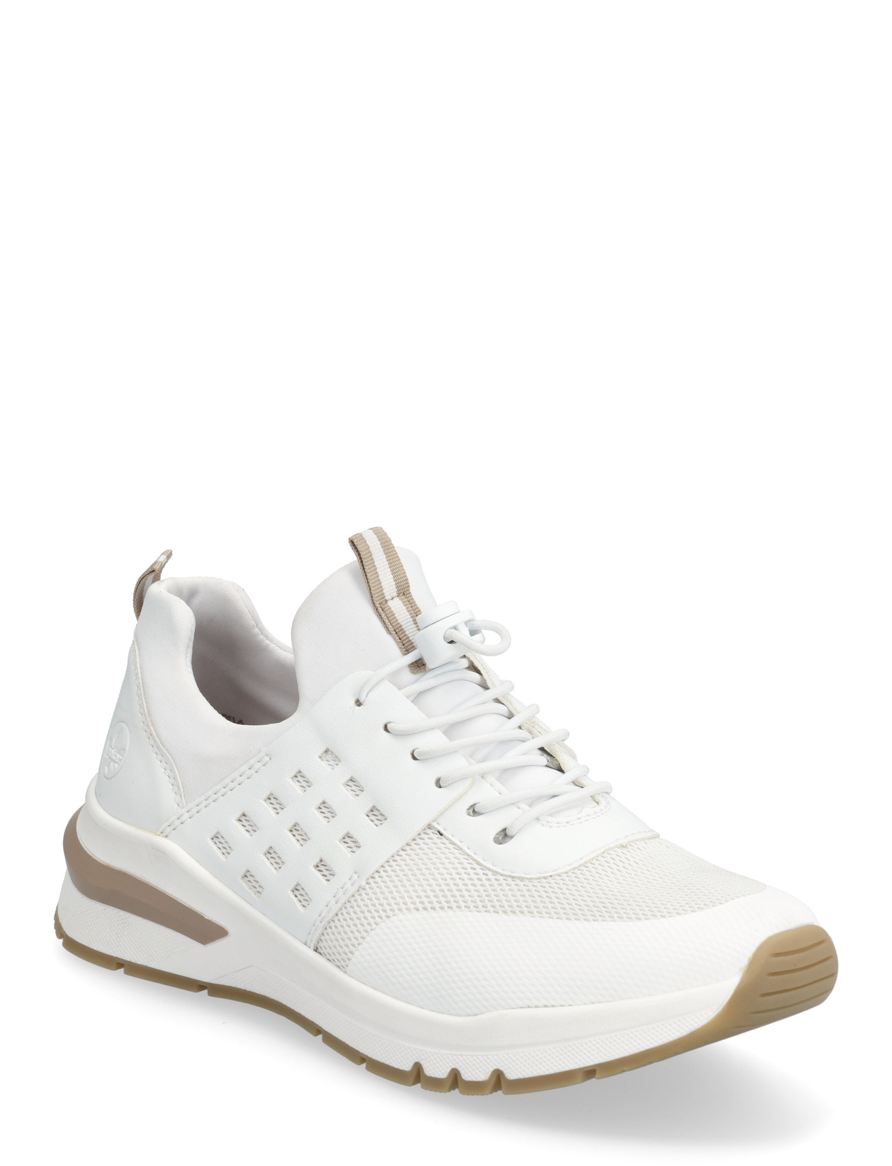 Rieker Rieker Ladies Sko M6651-14, 41, White, Sneakers > Sneakers Med Lav Top, Dame