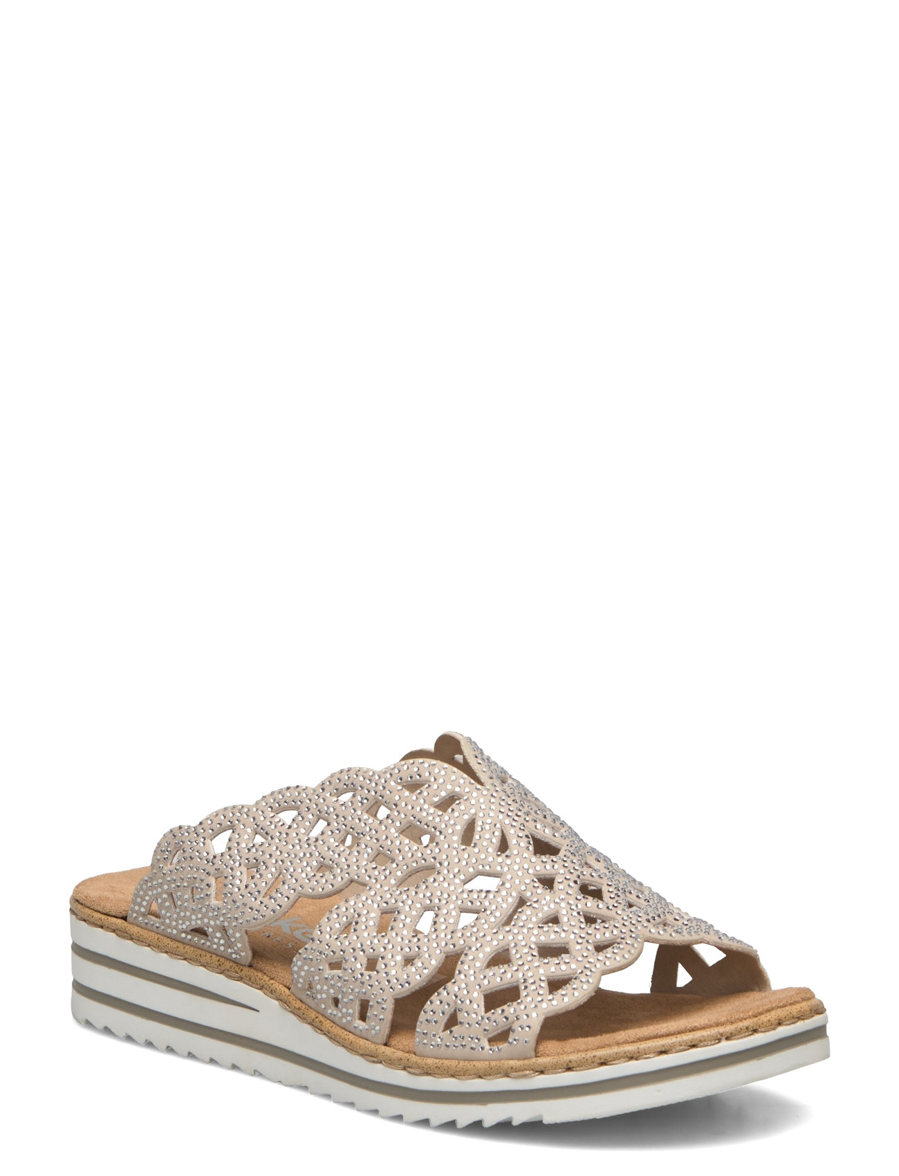 V0689-63 Shoes Sandals Flat Sandals Beige Rieker