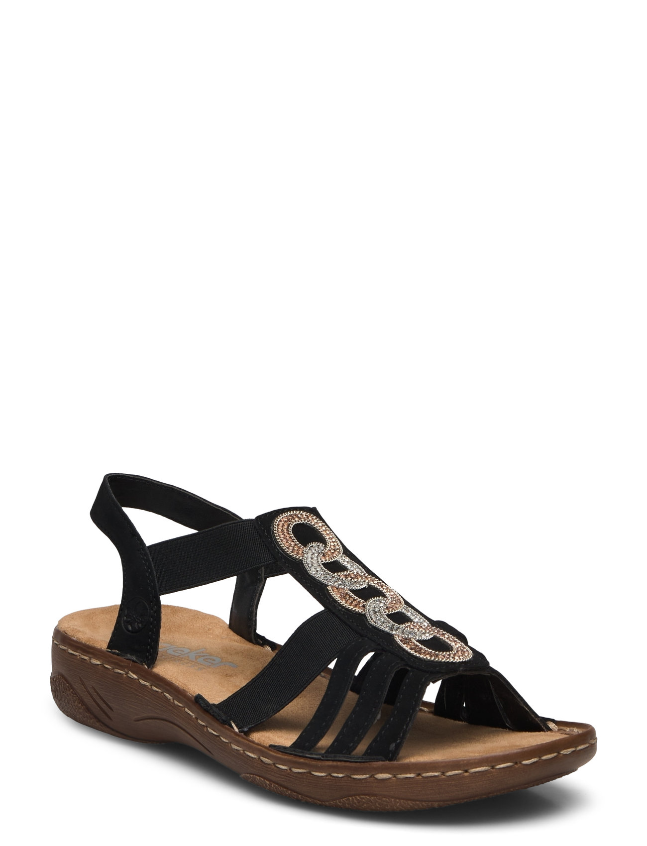 V2870-00 Shoes Sandals Flat Sandals Black Rieker