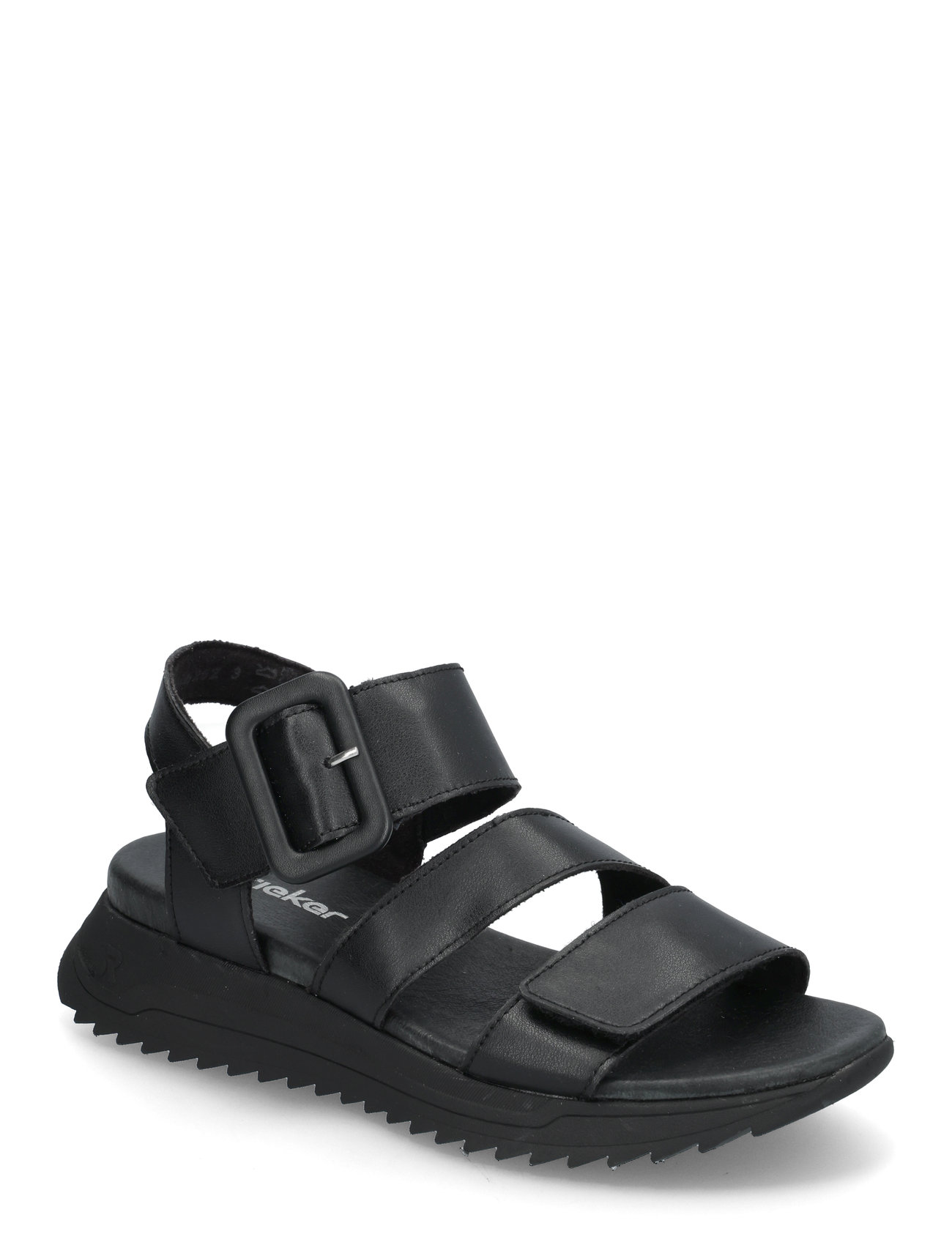 W2950-00 Shoes Sandals Flat Sandals Black Rieker