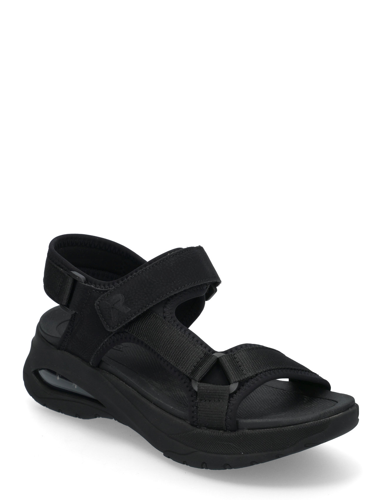 Rieker W3151-00, 38, Black, Sandaler > Flade Sandals, Dame