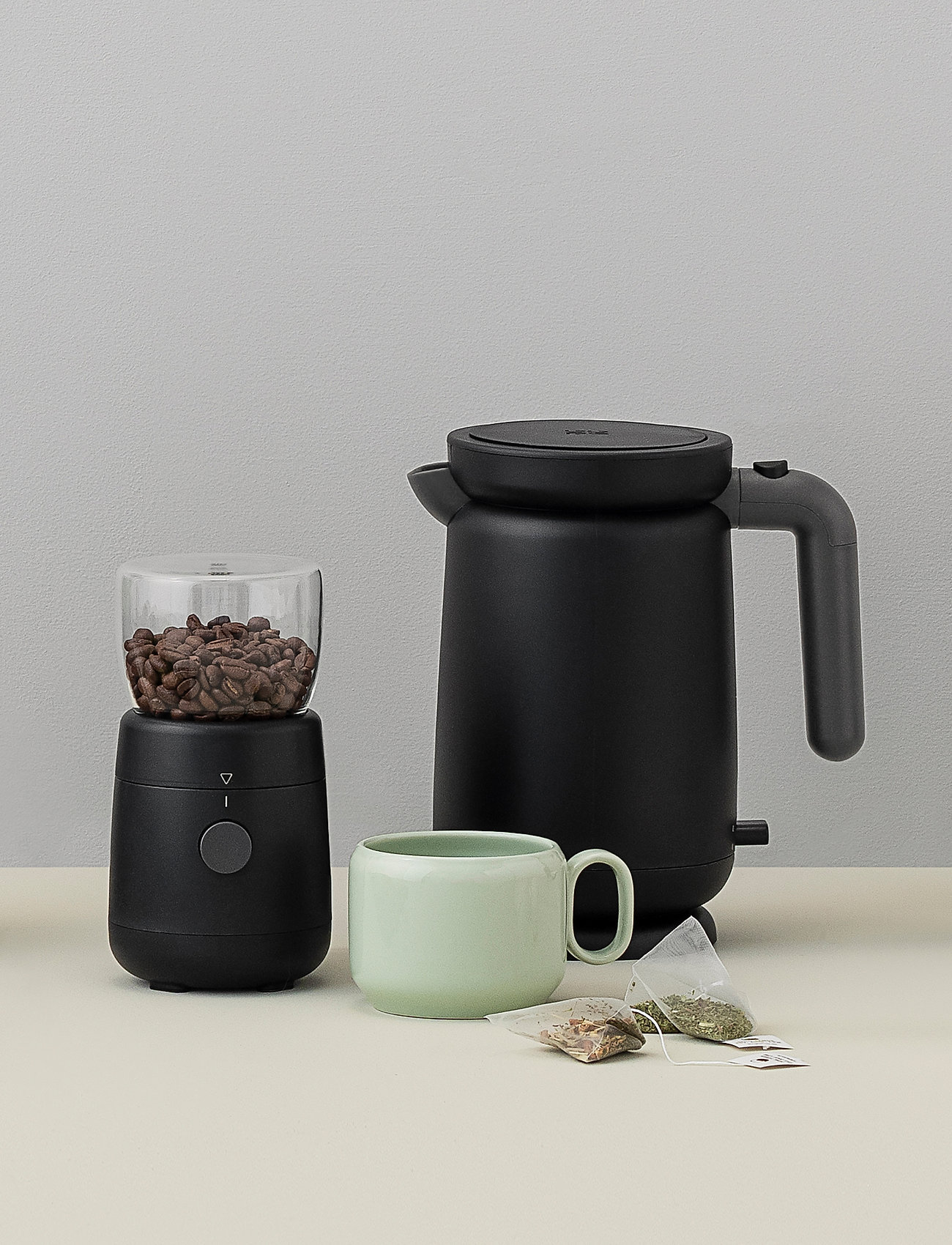 RIG-TIG Foodie Elektrisk Kaffekvarn (Eu) Black, 180 W, Black, Køkkenmaskiner > Kaffemaskiner, Unisex