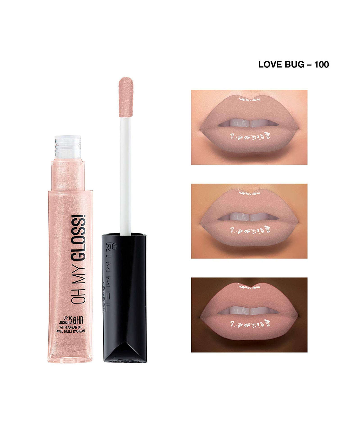 Rimmel Rimmel Oh My Gloss, 7 ml, Pink, Læber > Lipgloss, Dame