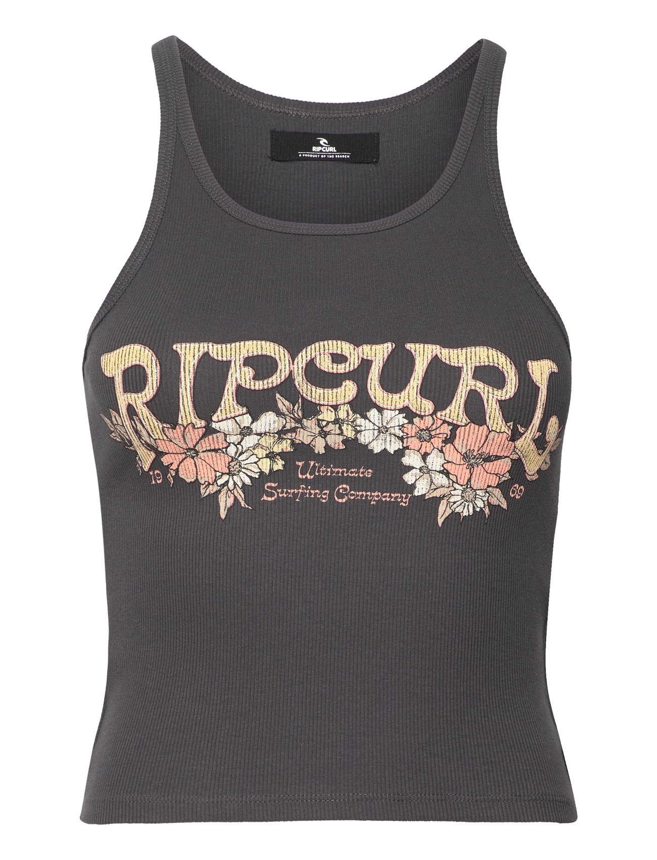 Endless Summer Ribbed Tank Sport T-shirts & Tops Sleeveless Black Rip Curl