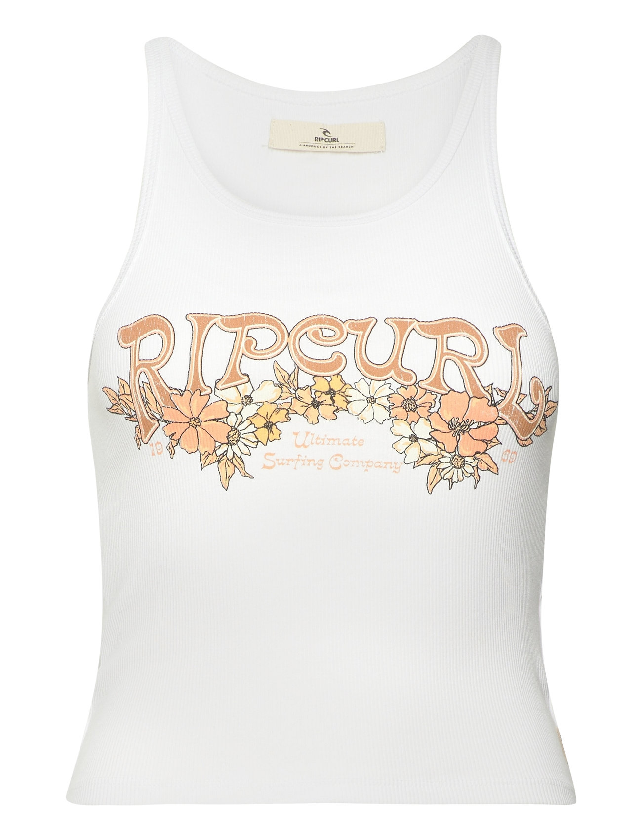 Endless Summer Ribbed Tank Sport T-shirts & Tops Sleeveless White Rip Curl