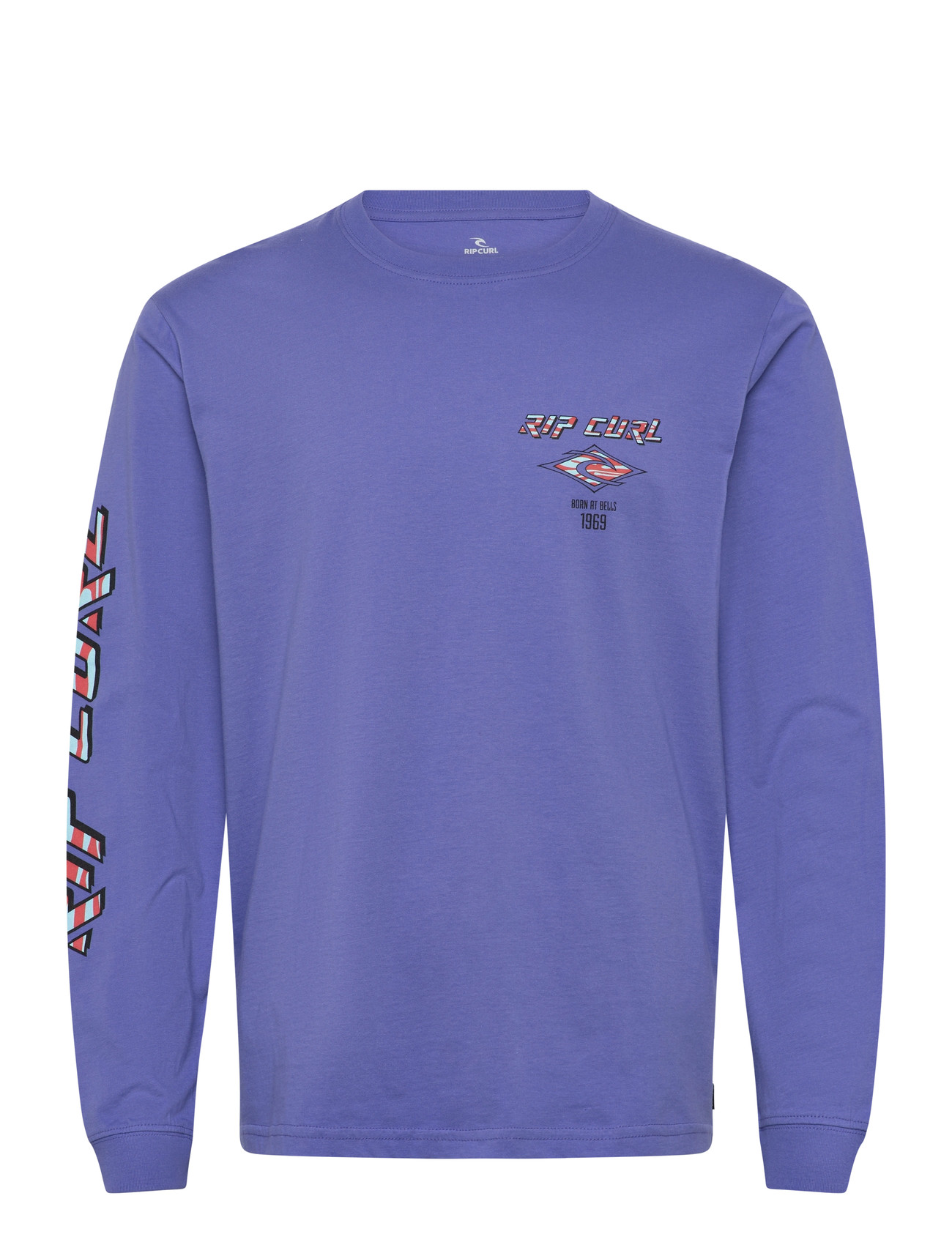 Rip Curl Fade Out Icon L/S Tee, S, Purple, Sport Sweatshirts & Hoodies > Sport Sweatshirts, Herre