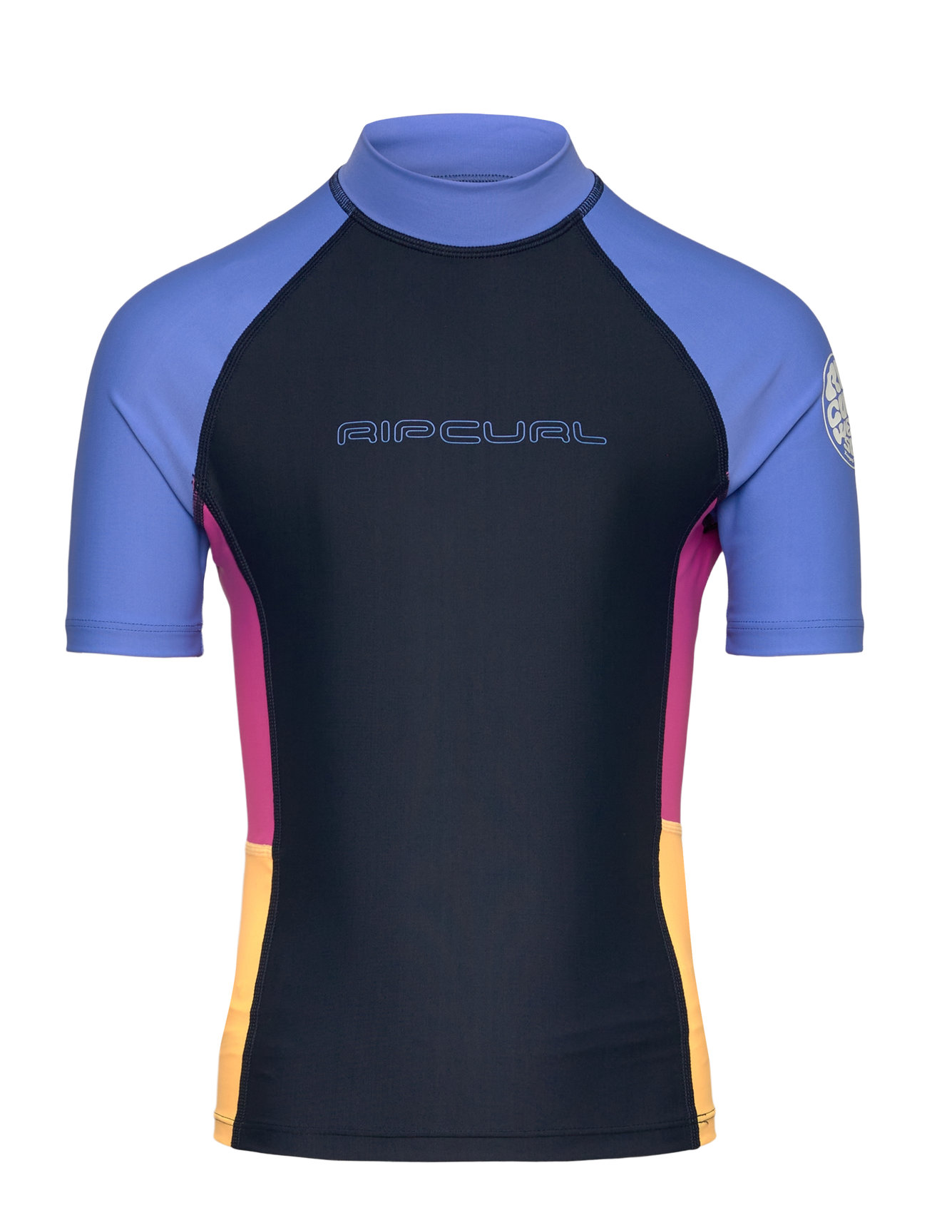 Block Party Ss Rash Vest -Gir Swimwear Swim Tops Navy Rip Curl