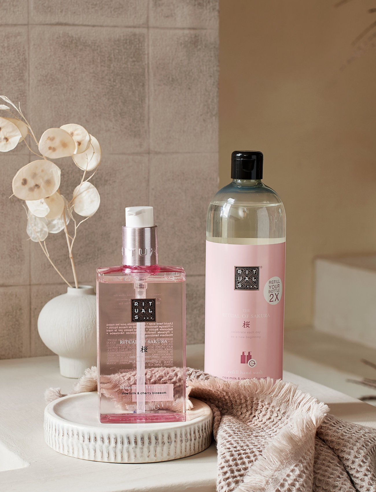 .com : RITUALS The Ritual of Sakura Hand Lotion, Hand Wash and Refill  Set : Beauty & Personal Care