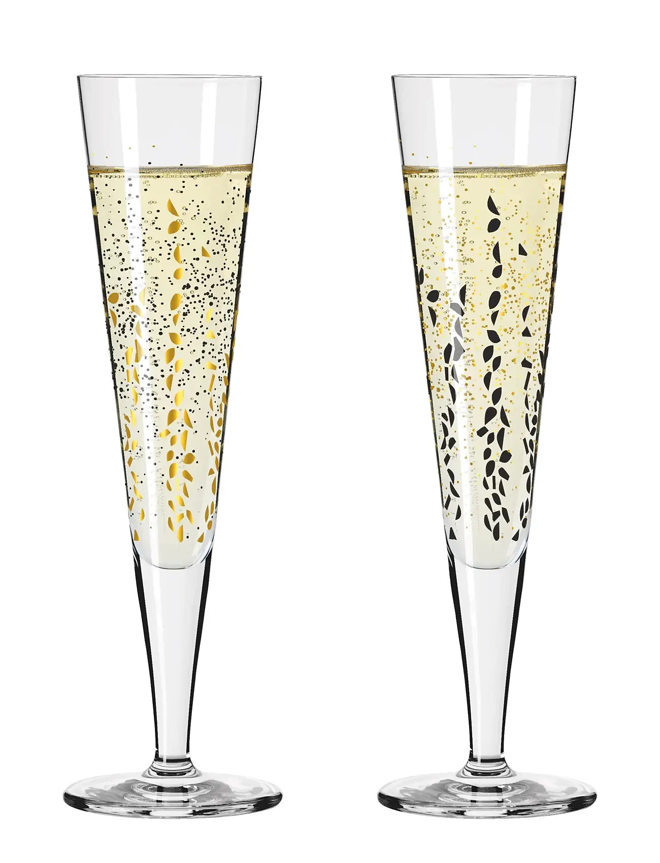 RITZENHOFF Goldnacht Champagneglas 2-Pack Patterned - 20.5 CL - Unisex